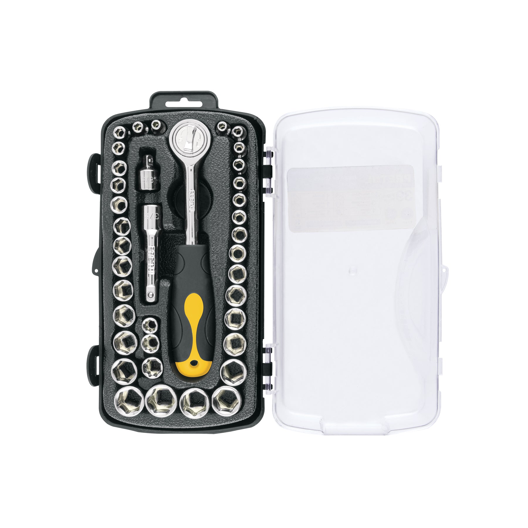 Juego de 39 herramientas 1/4" y 3/8" para mecánico, PRETUL