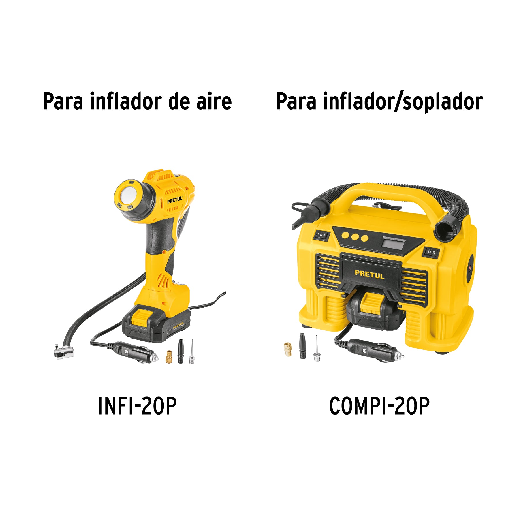 Juego de válvulas para infladores y bombas de aire, PRETUL