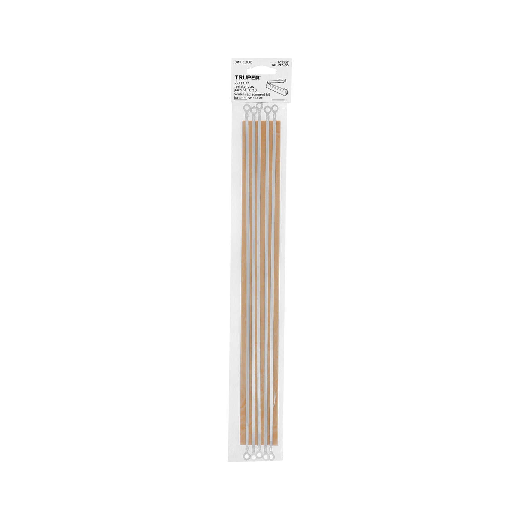 Juego de 5 piezas, resistencia para selladora 30 cm TRUPER