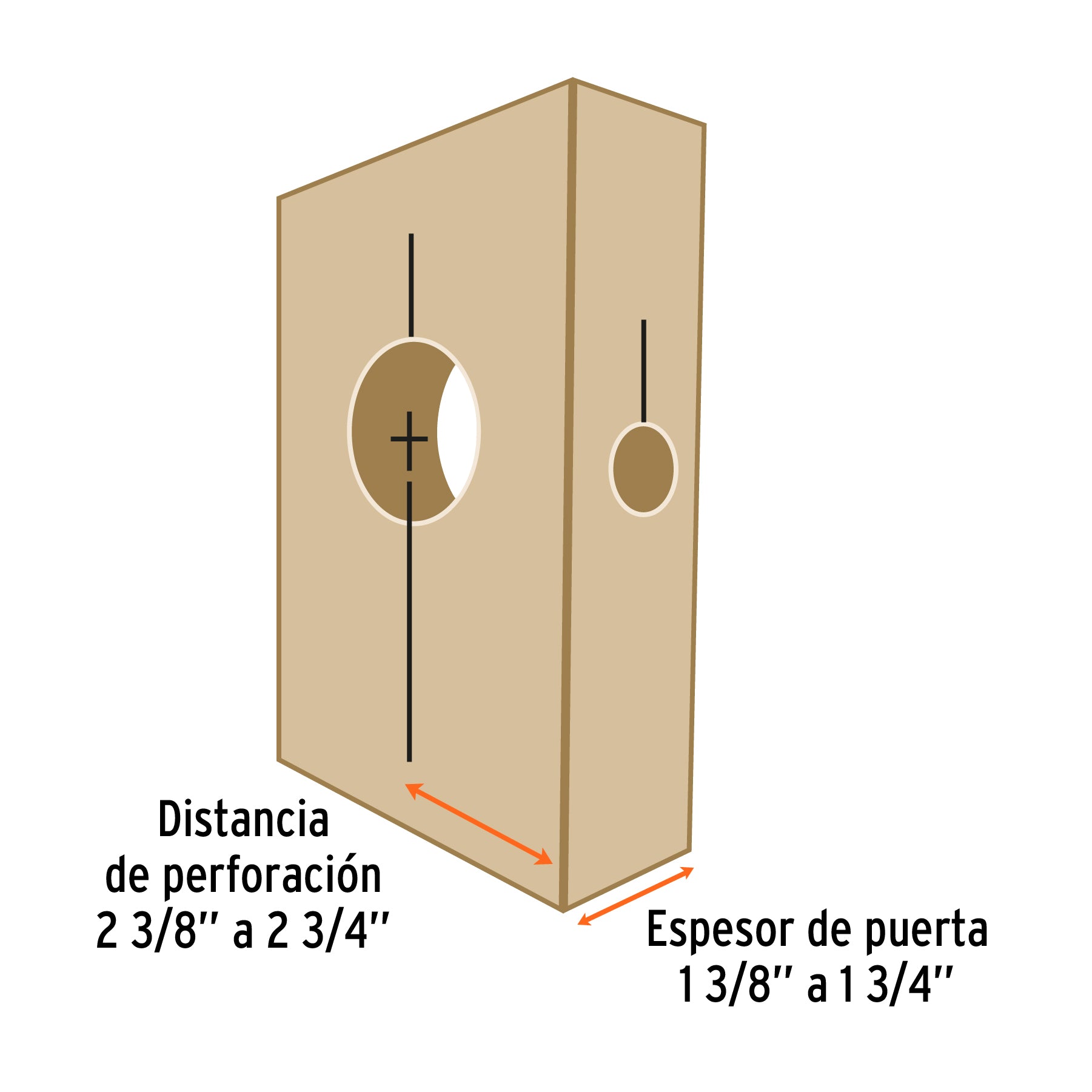 Juego de 4 piezas para instalar cerraduras, TRUPER EXPERT