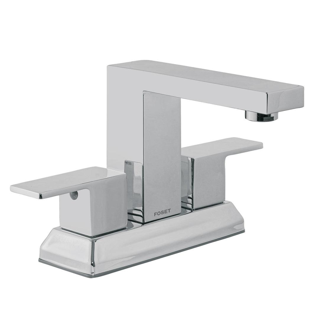Mezcladora para lavabo 4", cromo, FOSET KUBO