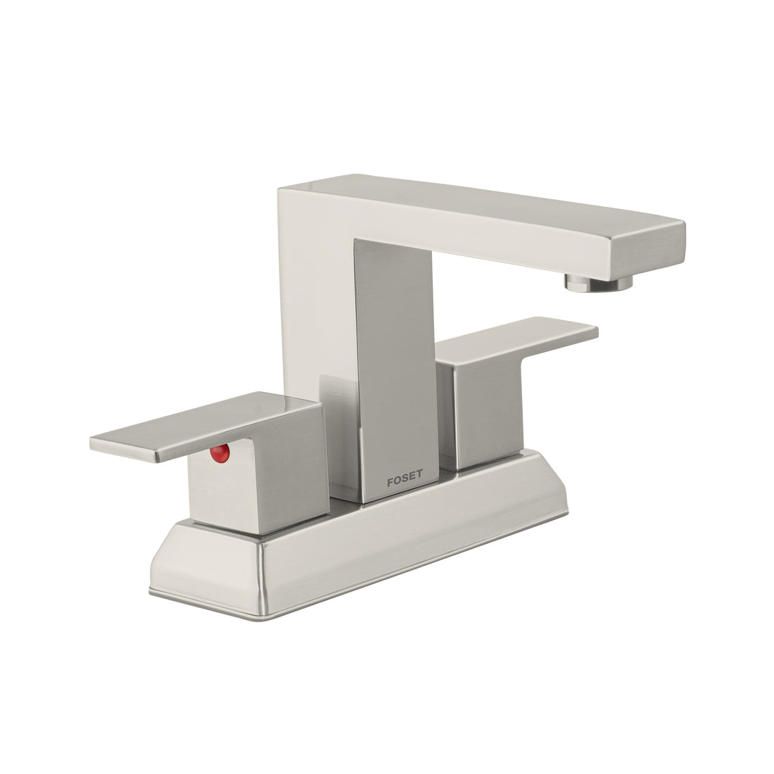 Mezcladora para lavabo 4", satín, FOSET KUBO