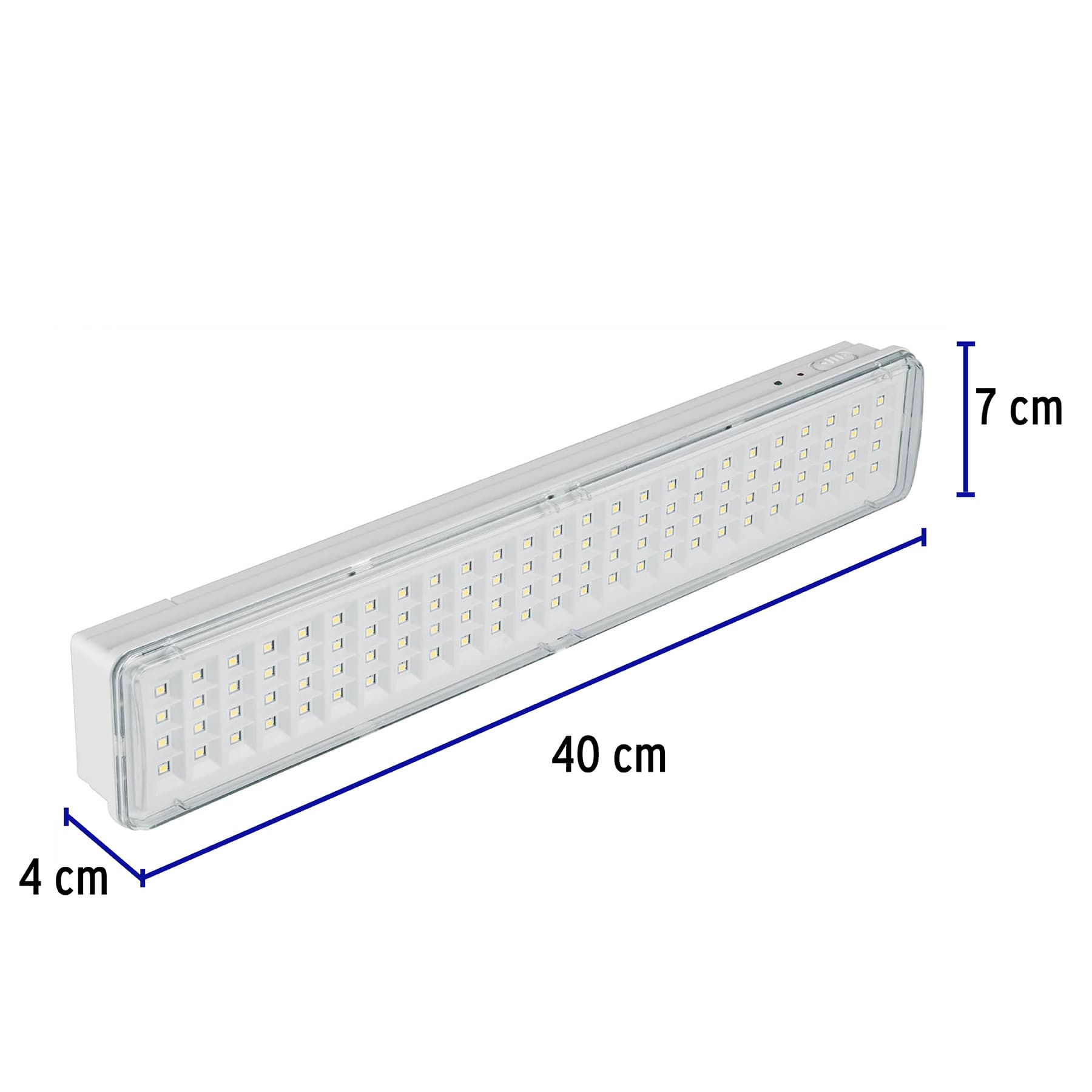 Lámpara de emergencia, 90 LEDs, 500 lm, recargable, VOLTECK