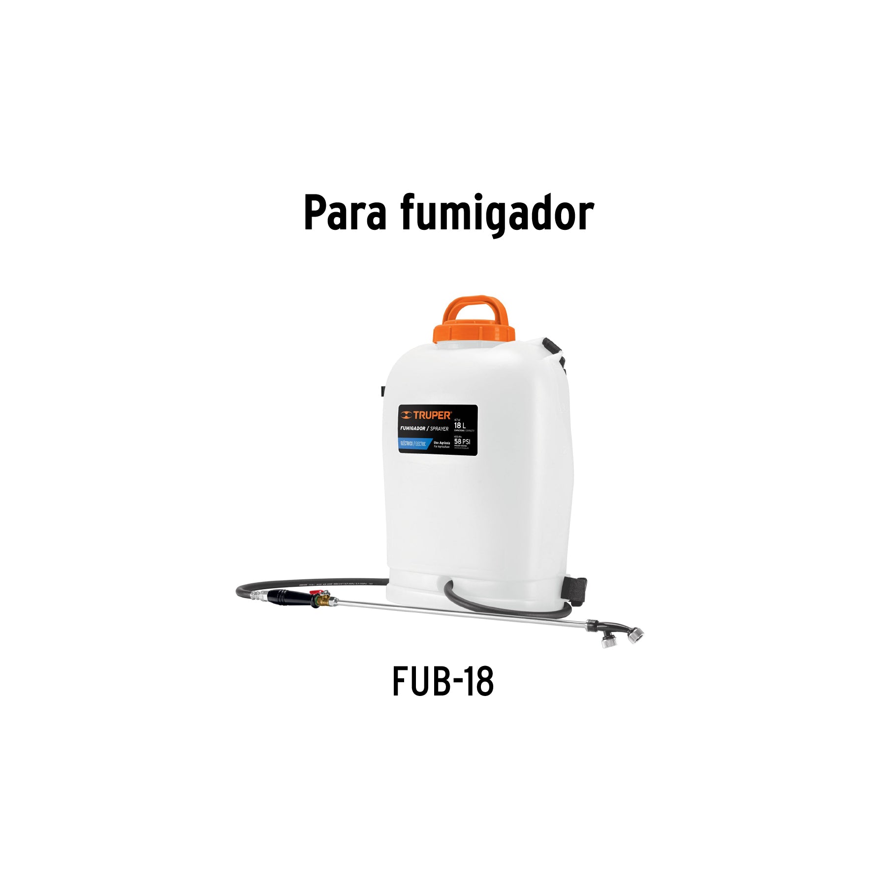 Lanza para fumigador a batería FUB-18, TRUPER