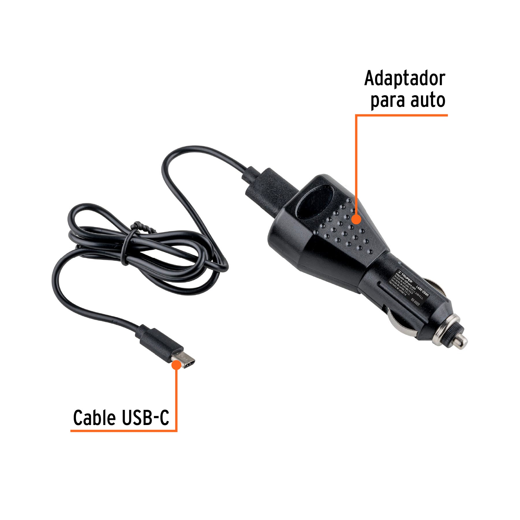 Linterna reflectora LED 2000 lm, recargable, TRUPER