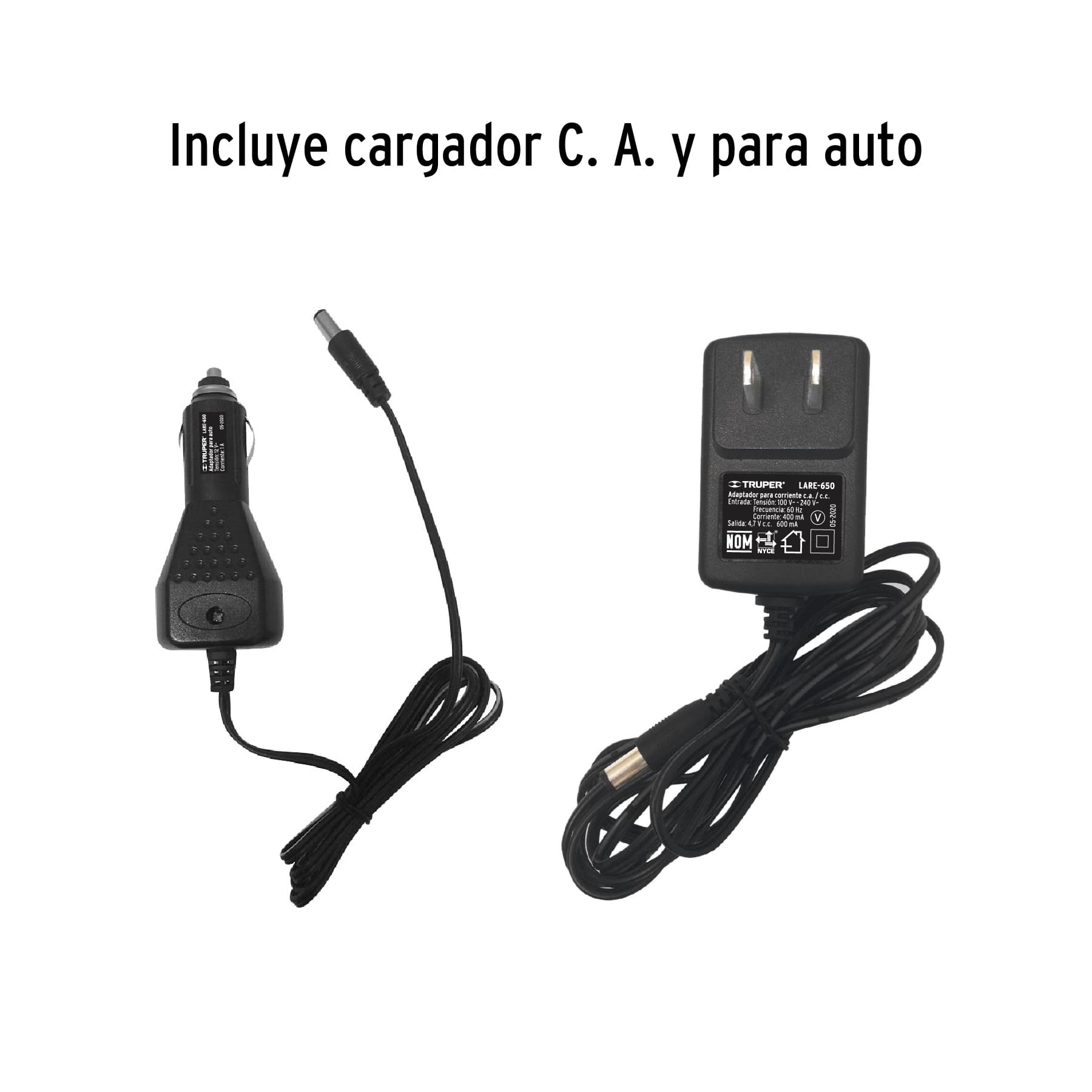 Lámpara recargable de LED 550 lm alta potencia, TRUPER