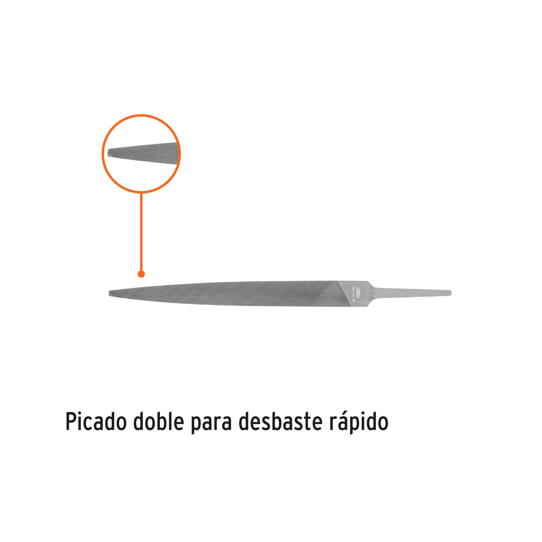 Lima para cerrajero bastarda 6", TRUPER