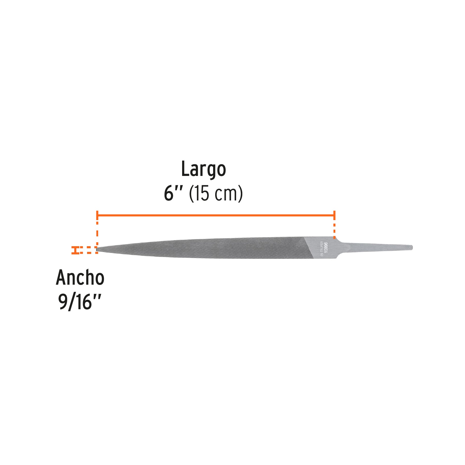 Lima para cerrajero fina 6", TRUPER