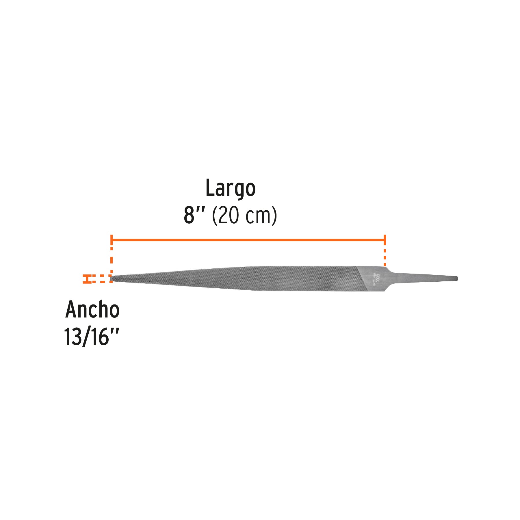 Lima para cerrajero fina 8", TRUPER