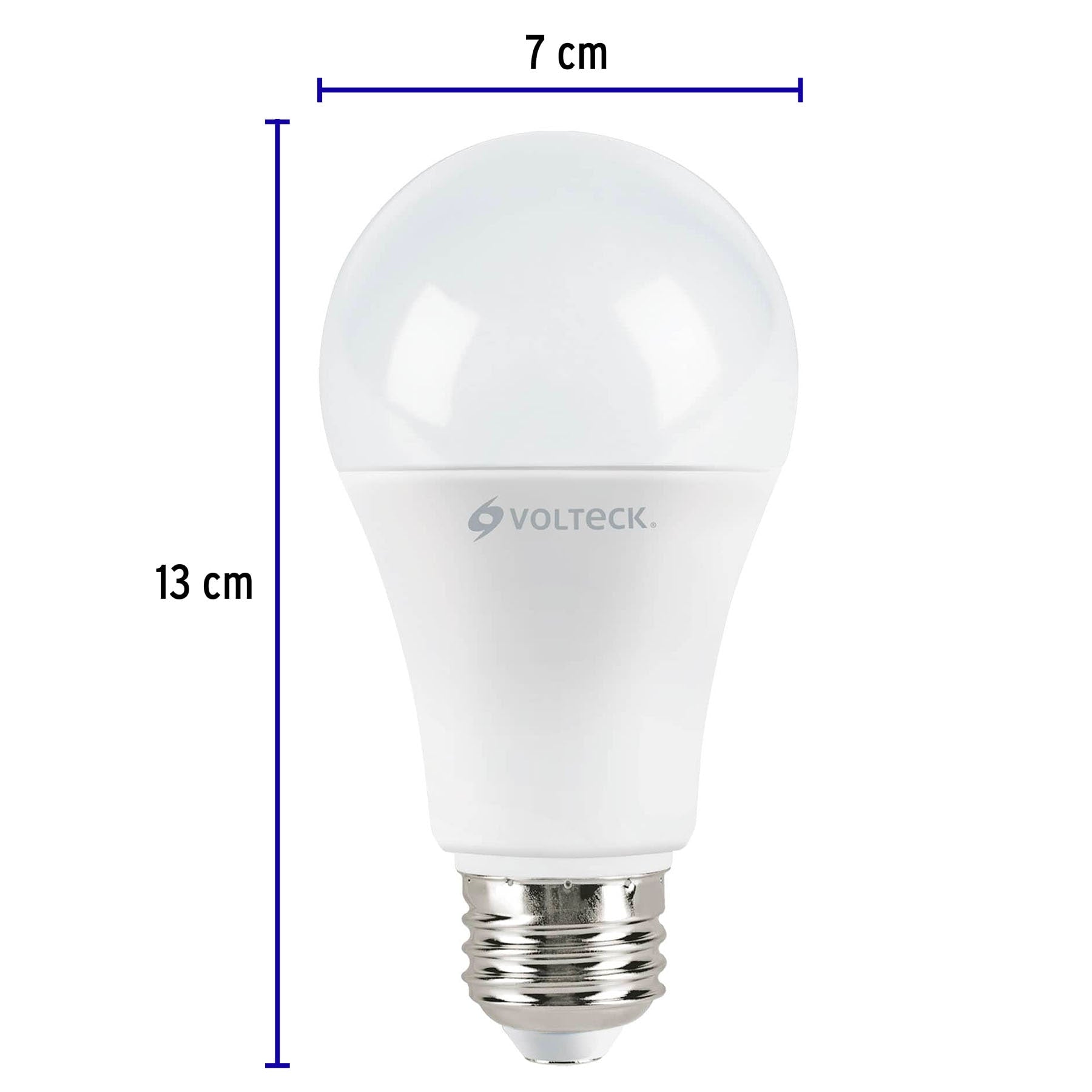 Pack 4 focos LED 14W (100W) A19, 6500K blanca fría, 1500 lm