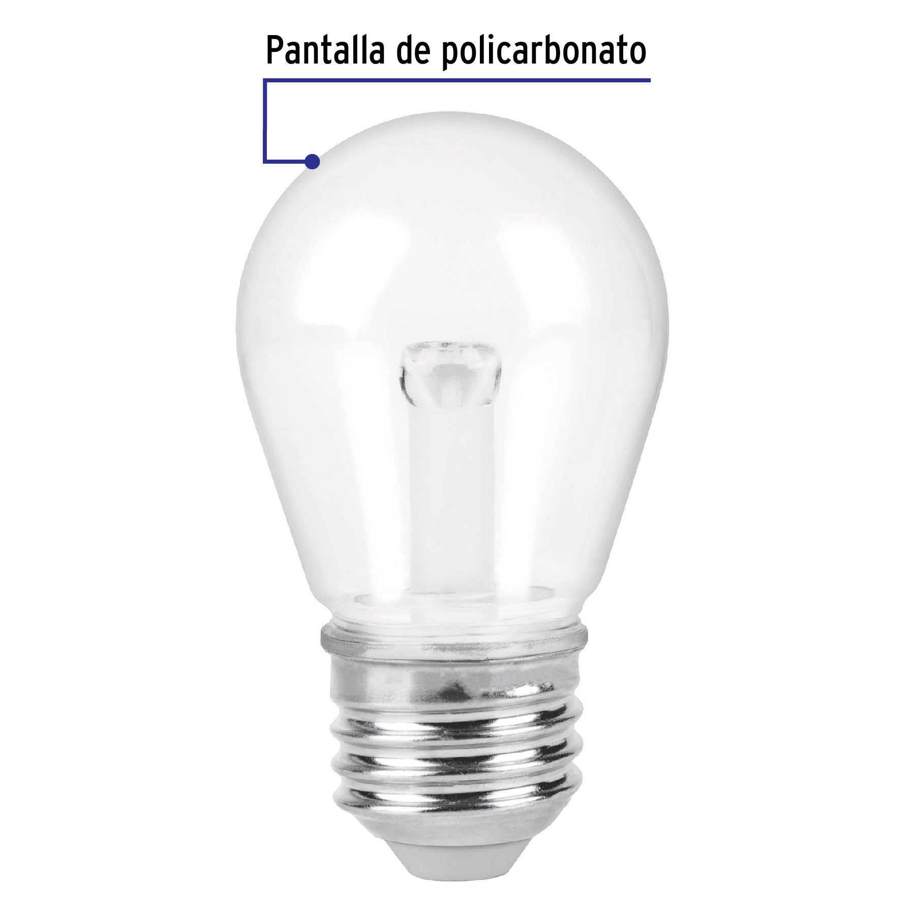 Foco LED 1 W sin filamento, S14, 2200K ambar, E26, VOLTECK