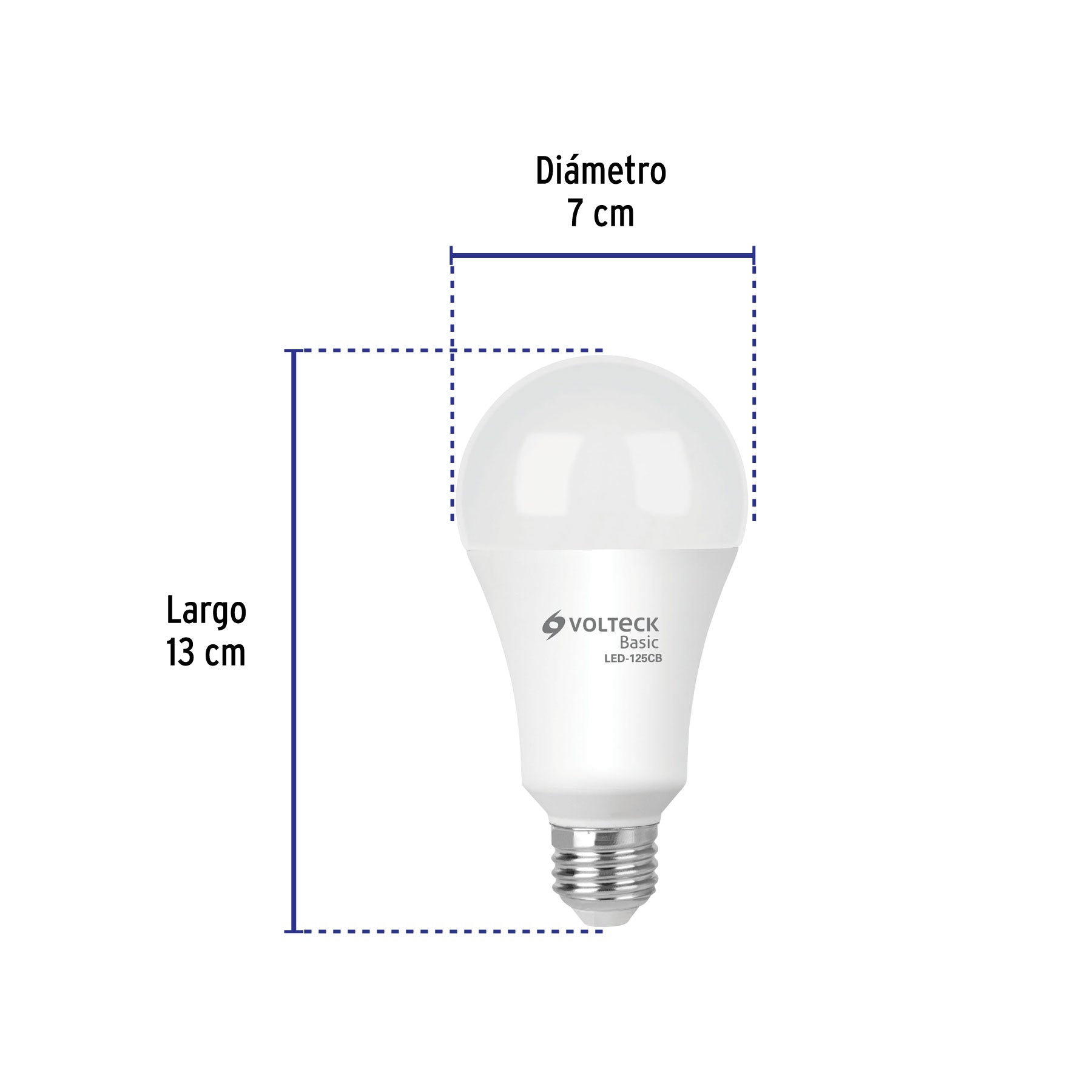 Foco LED 16W (100W) A22, 3000K blanca cálida, 1550 lm, BASIC