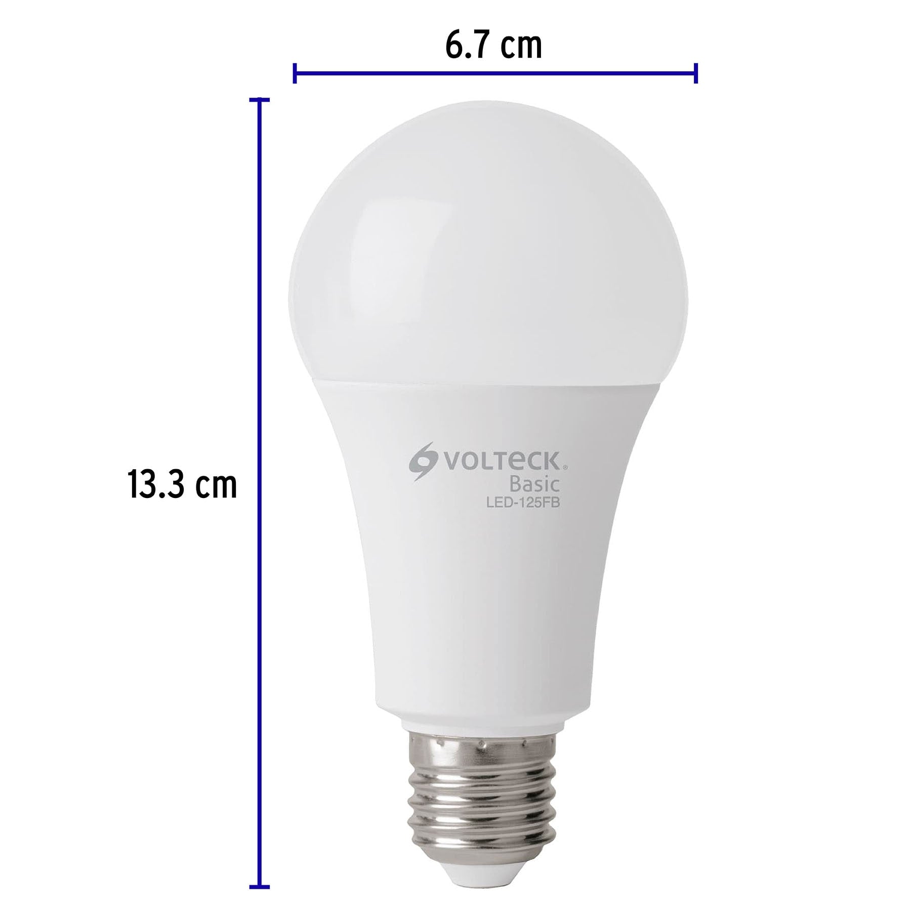 Pack 4 focos LED 16W (100W) A22, 6500K fría, 1550 lm, BASIC