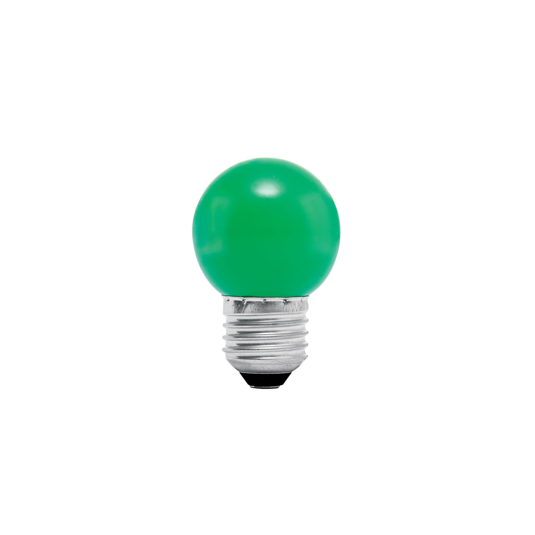 Foco LED 1 W, tipo globo G45, color verde, E26, VOLTECK
