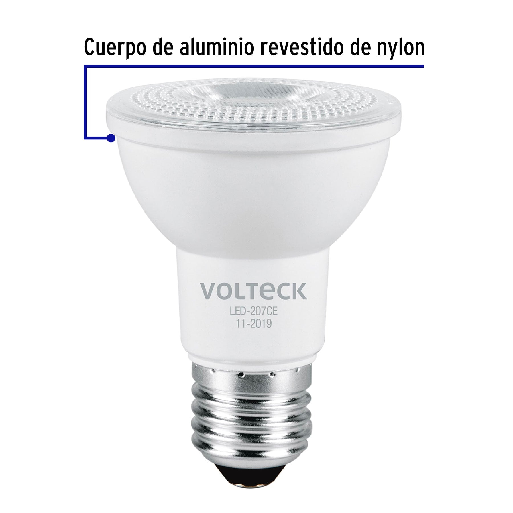 Foco LED 6 W tipo PAR20, 3000K blanca cálida, VOLTECK
