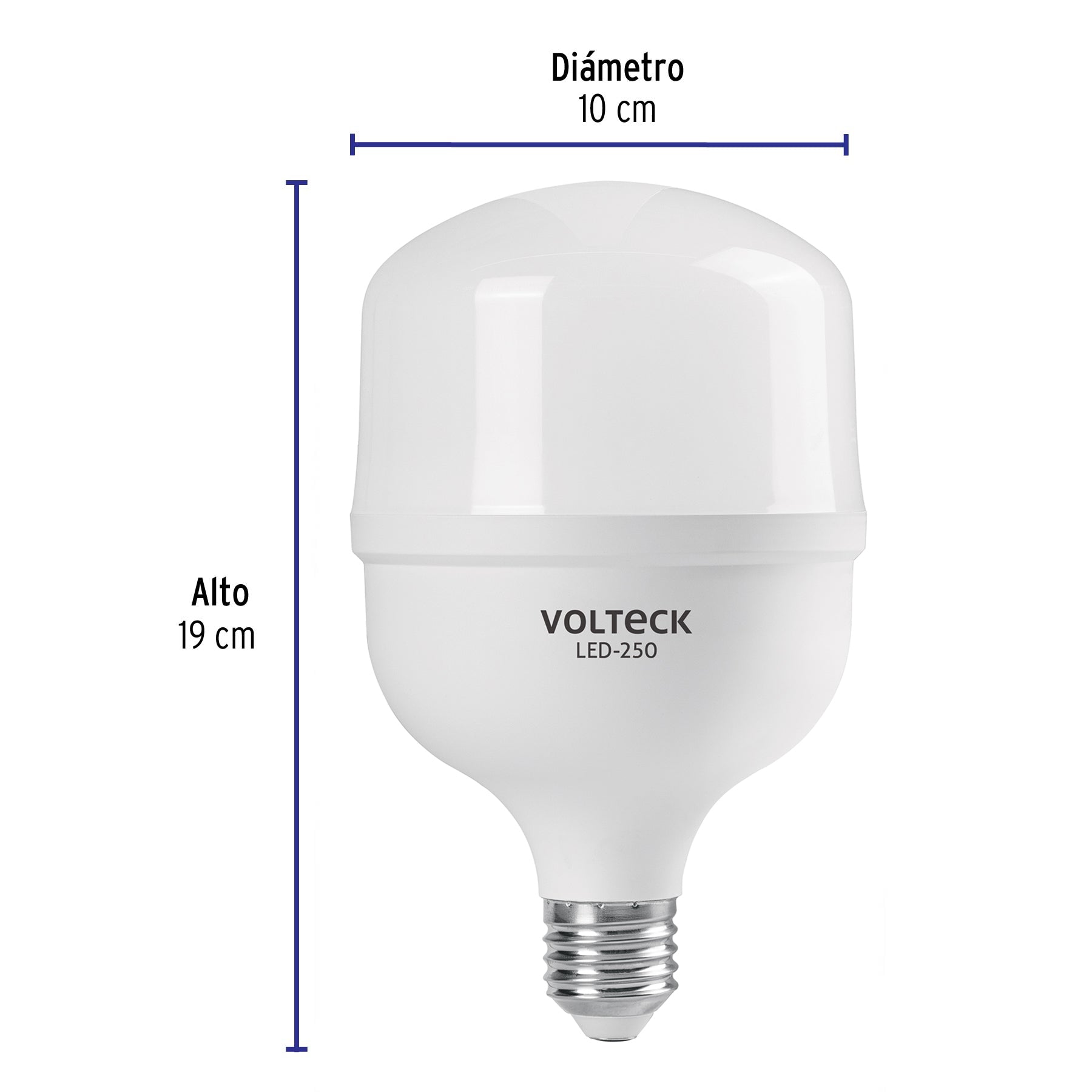 Foco LED alta potencia 30W (250W) 6500K blanca fría, E26