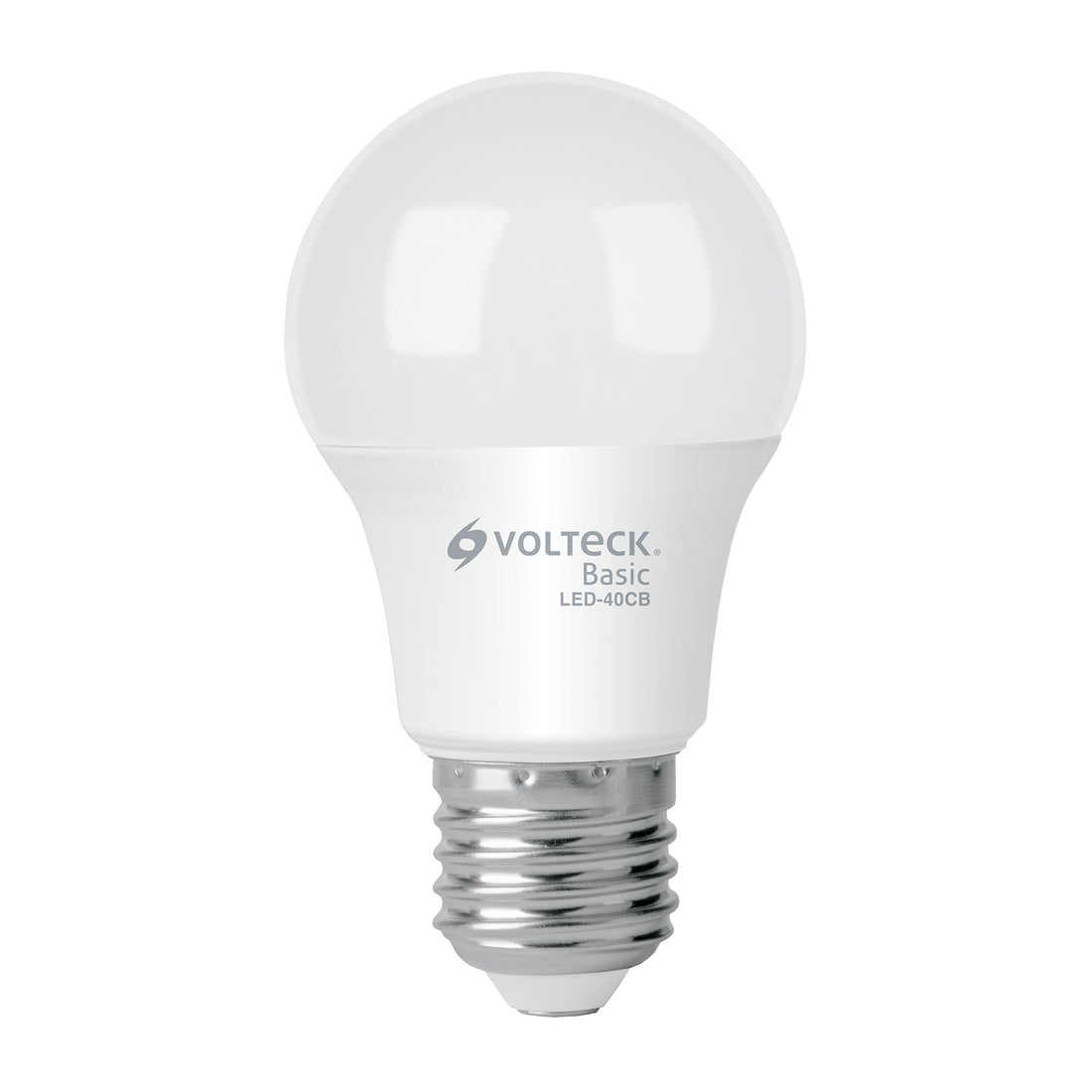 Foco LED 6W (40W) A19, 3000K blanca cálida, 570 lm, BASIC