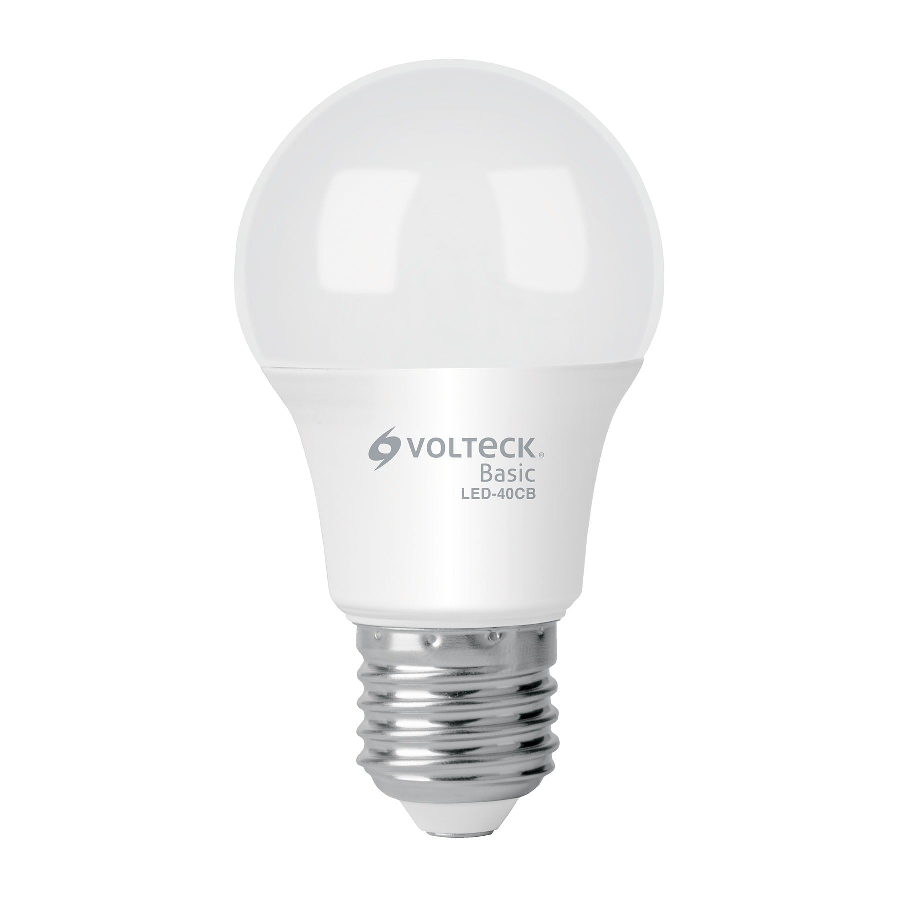 Foco LED 6W (40W) A19, 3000K blanca cálida, 570 lm, BASIC