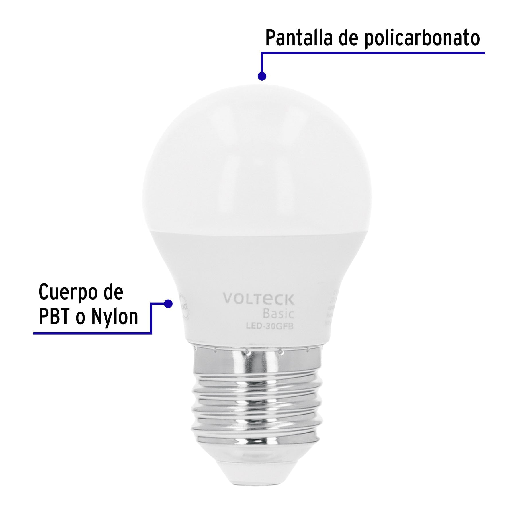 Pack 4 focos LED 8W (60W) A19, 3000K cálida, 790 lm, BASIC