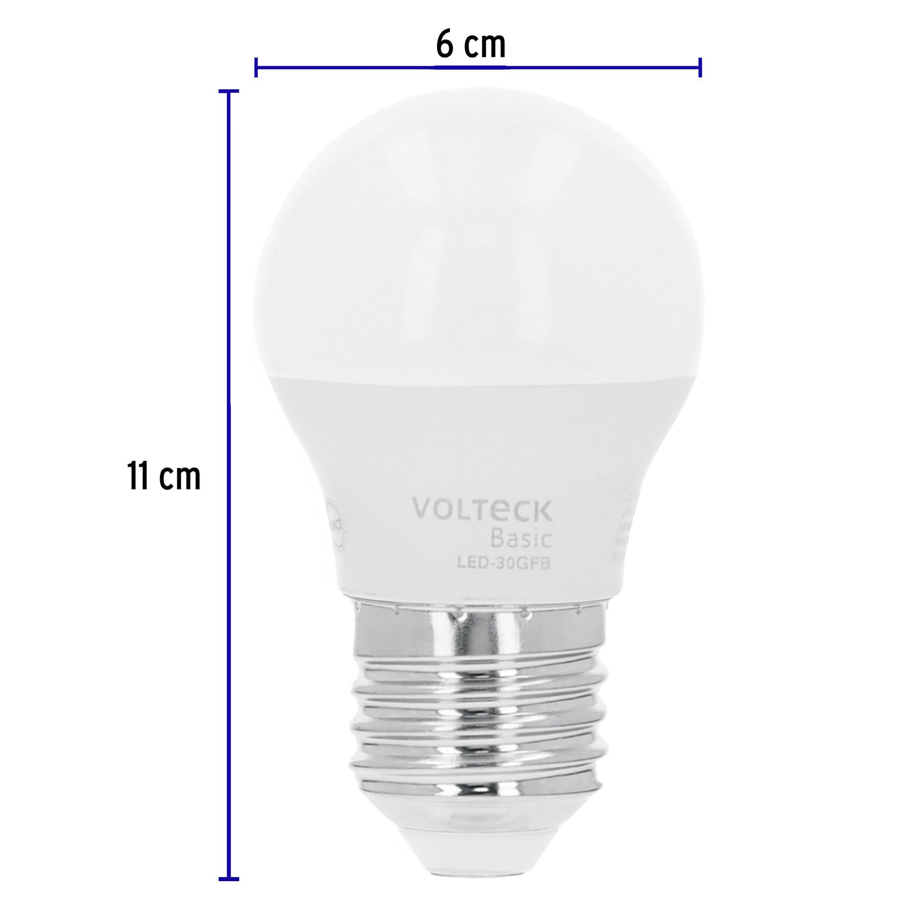 Pack 4 focos LED 8W (60W) A19, 3000K cálida, 790 lm, BASIC