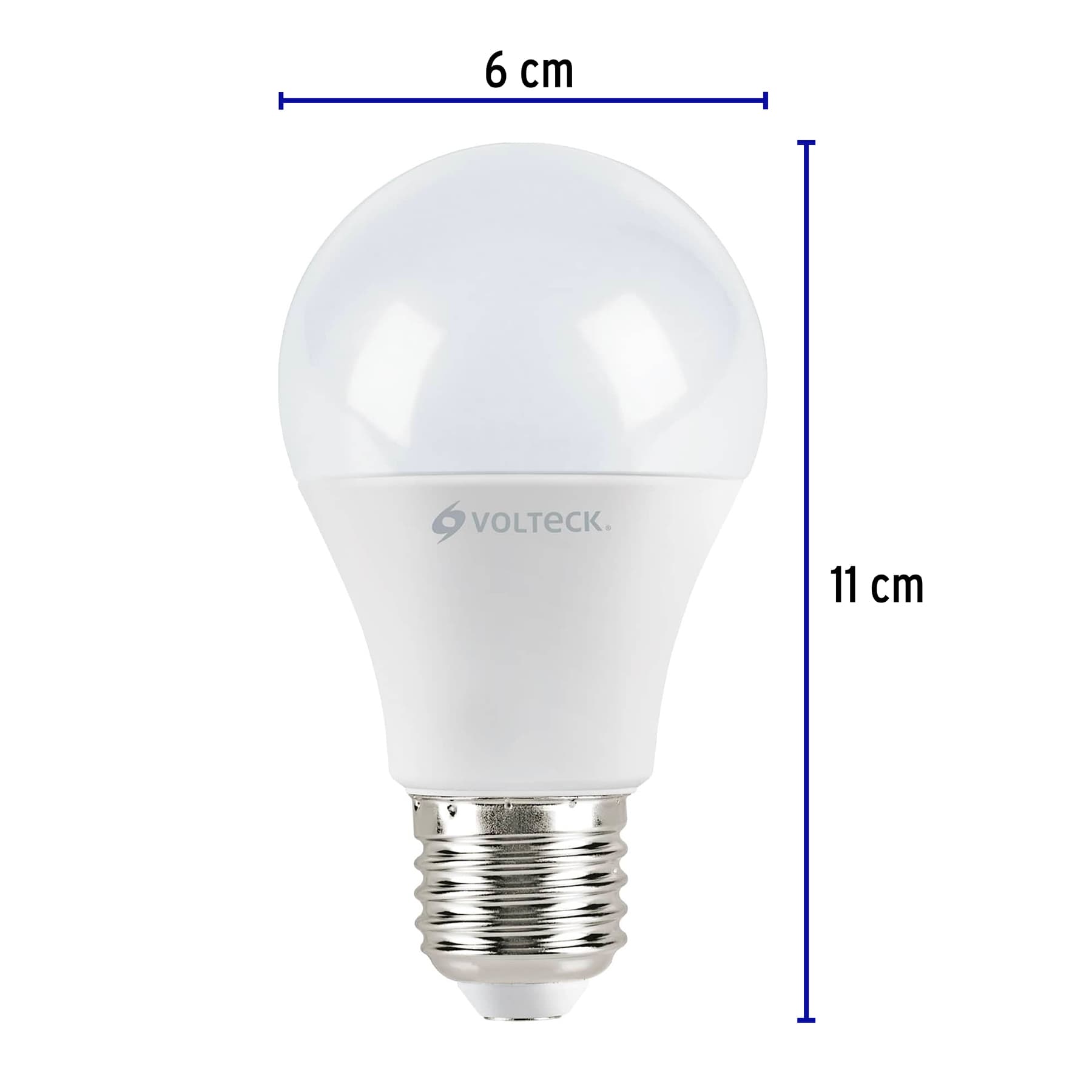 Pack 4 focos LED 9W (60W) A19, 3000K blanca cálida, 800 lm