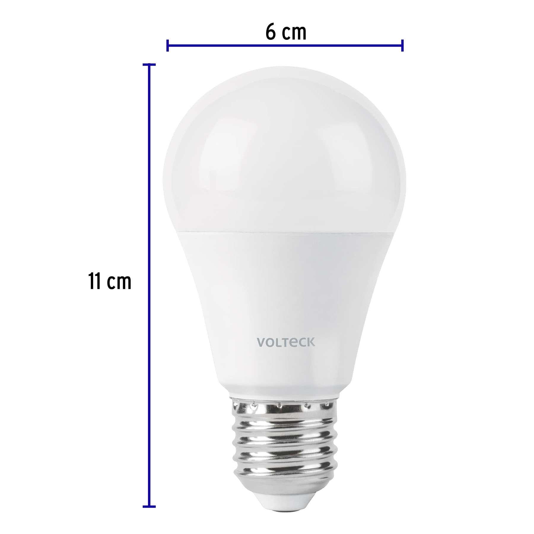 Foco LED 9W (60W) A19, sensor de movimiento, 6500K, VOLTECK
