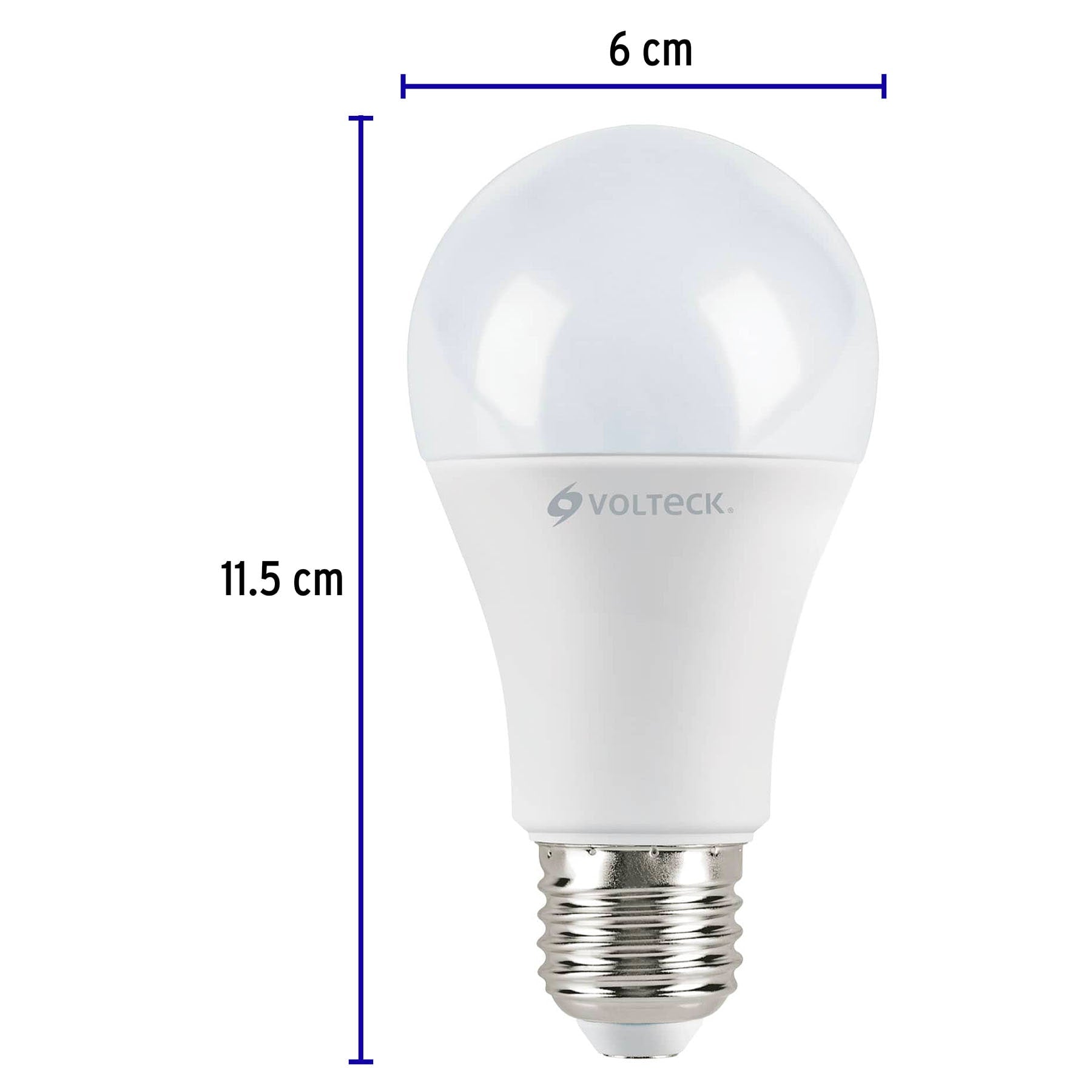 Pack 4 focos LED 12W (75W) A19, 6500K blanca fría, 1050 lm