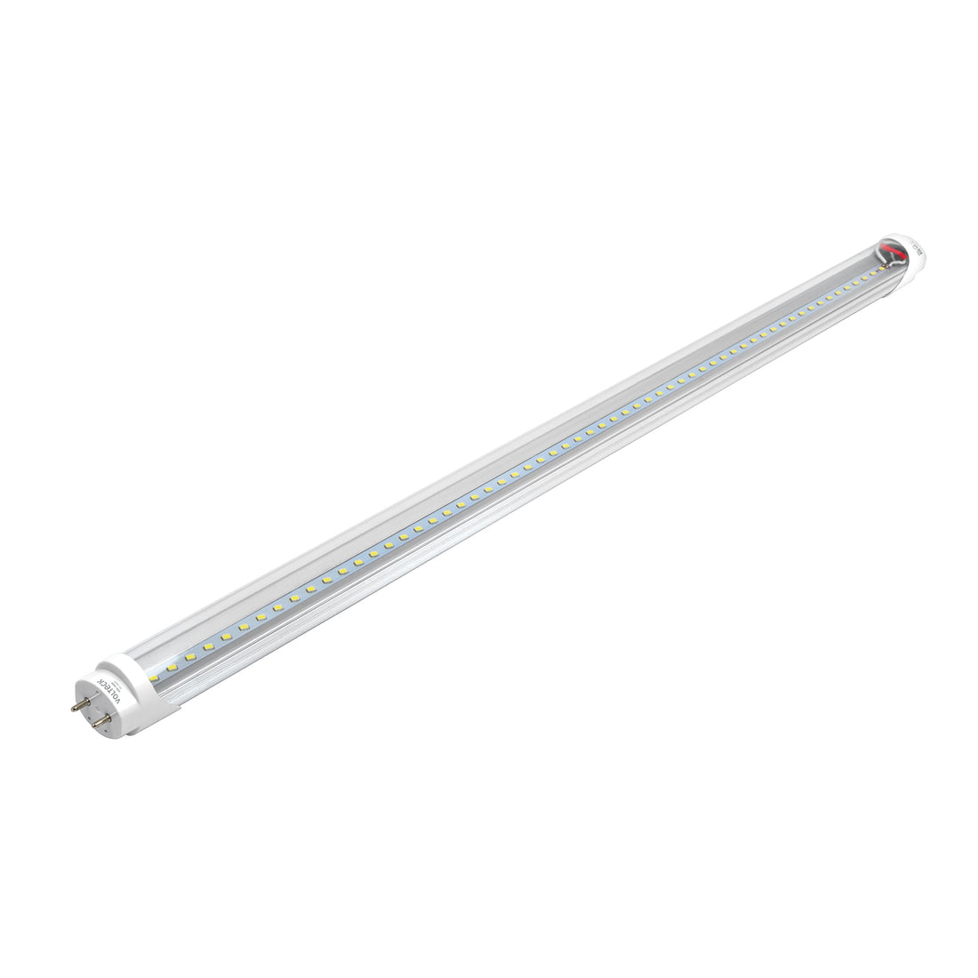 Tubo LED T8 9W G13, 6500K blanca fría, transparente, VOLTECK