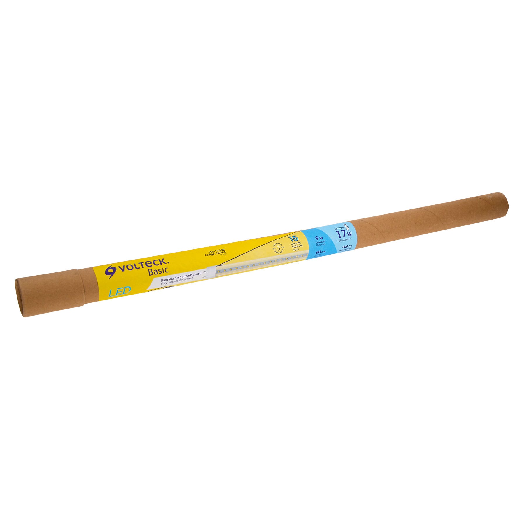 Tubo LED T8 9W G13, 6500K blanca fría, BASIC descontinuado