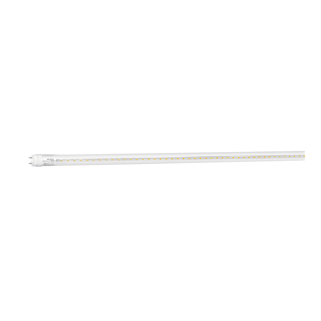Tubo LED T8 18W G13, 6500K blanca fría, transparente, BASIC