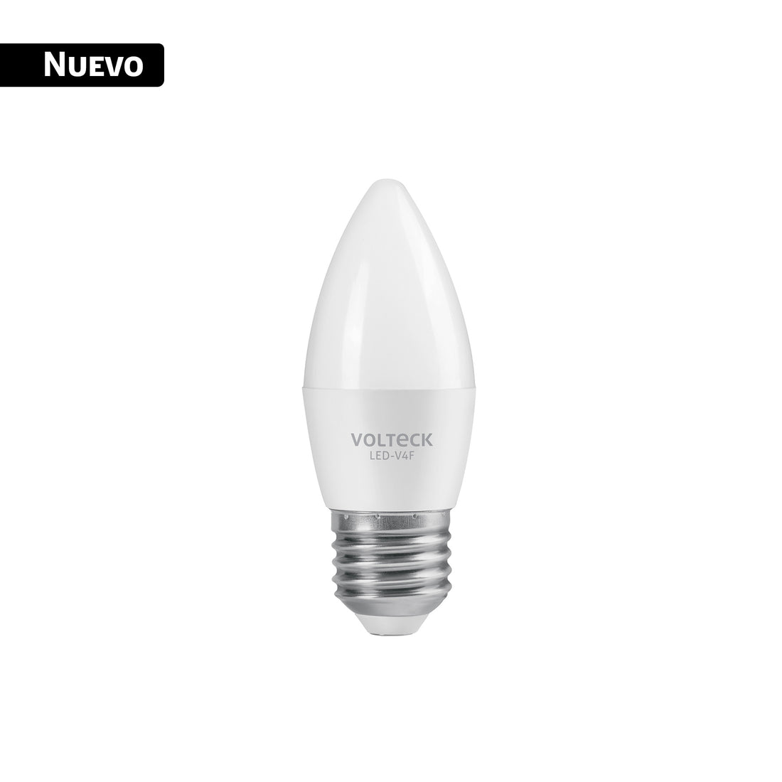 Foco LED tipo vela 4W (25W), luz blanca brillante 6500K, E27
