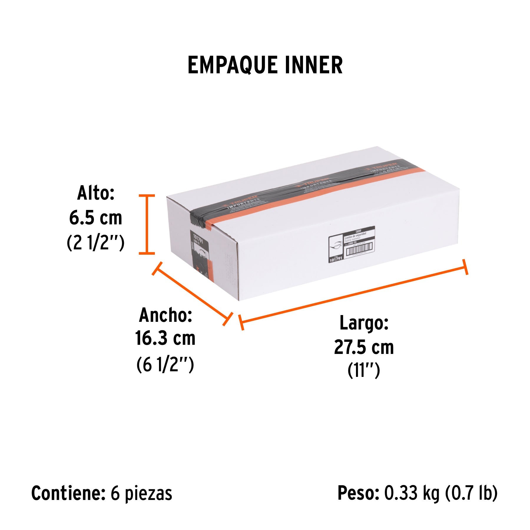 Lentes transp antiempaño c/marco de espuma y correa, EXPERT - Empaque
