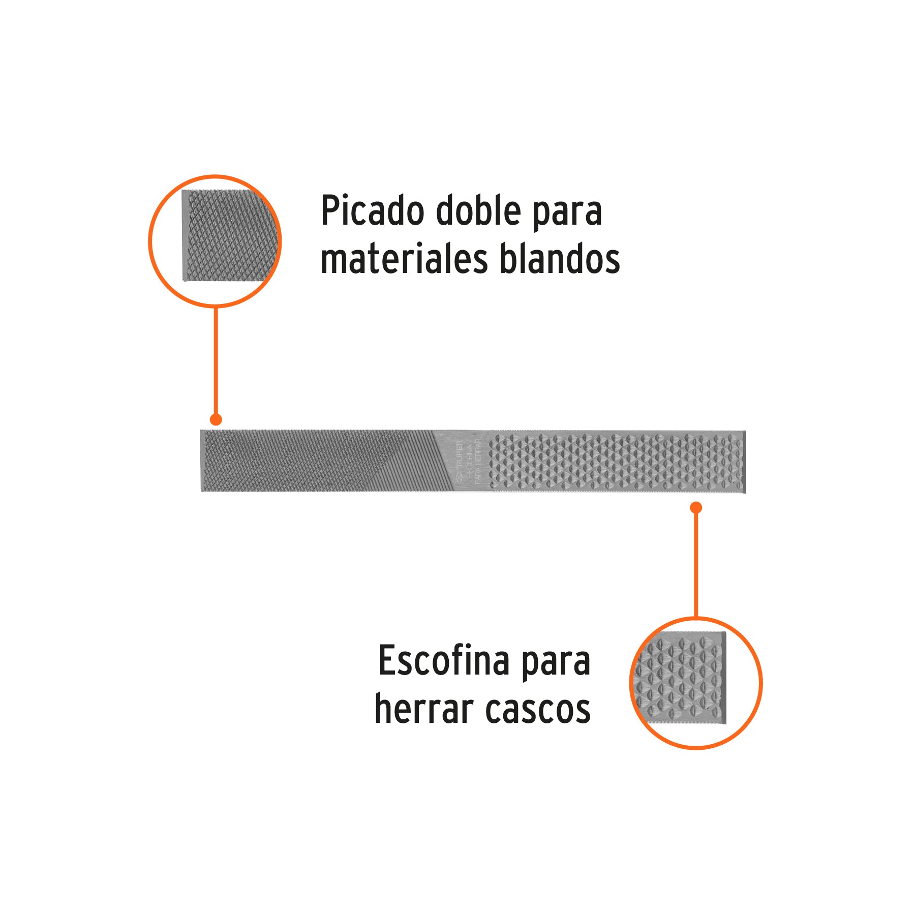 Lima escofina para herrar 12", TRUPER