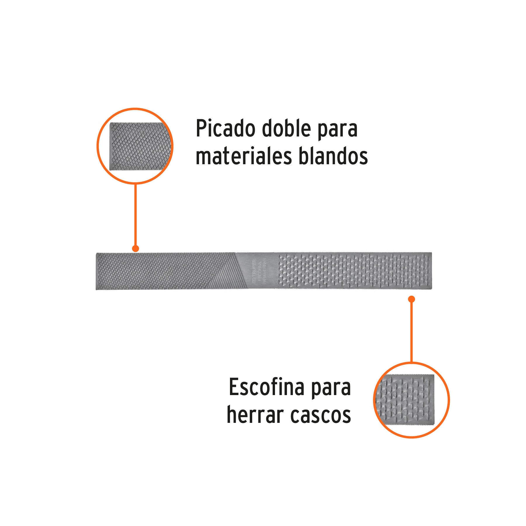 Lima escofina para herrar 14", TRUPER