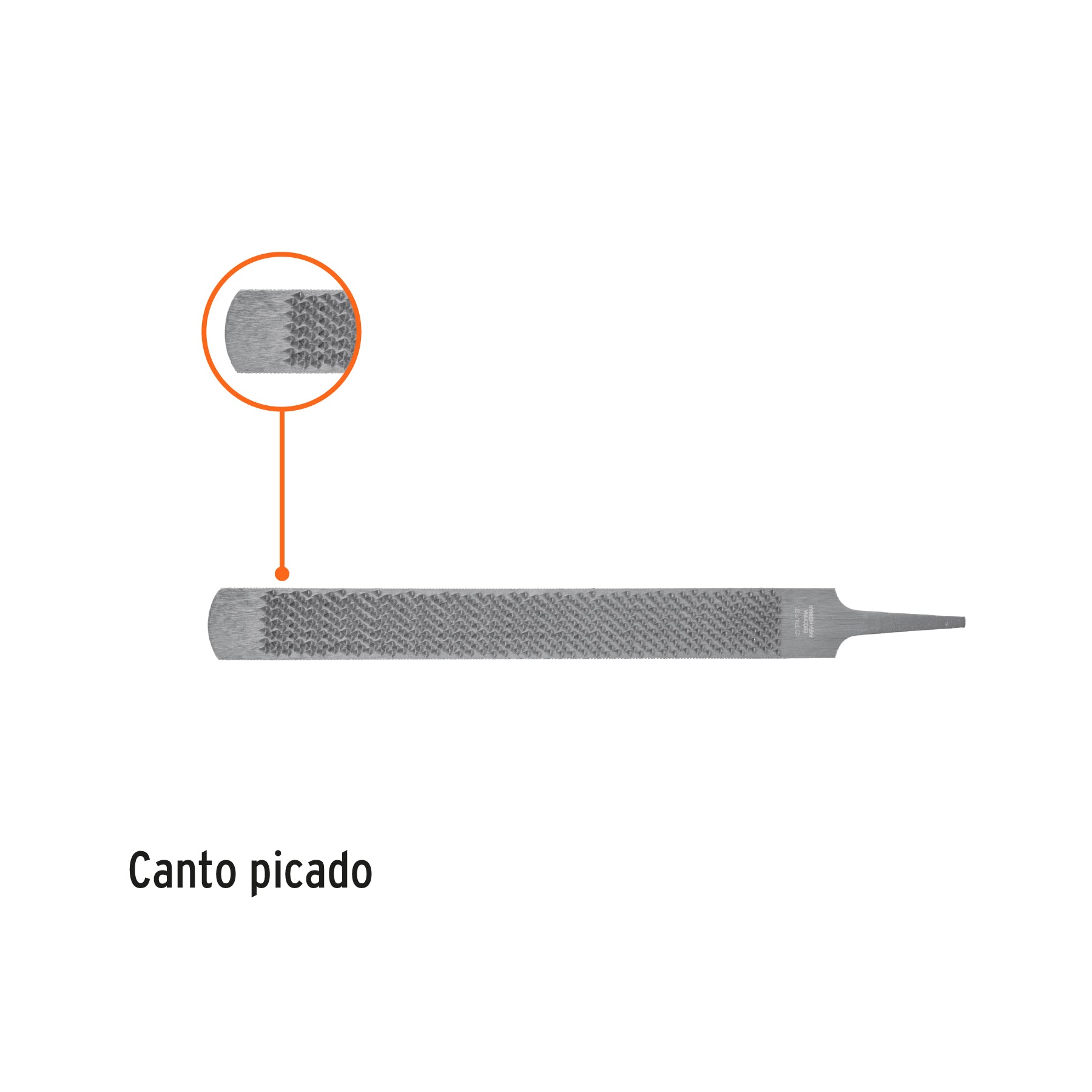 Lima escofina para herrar con zanco 14", TRUPER