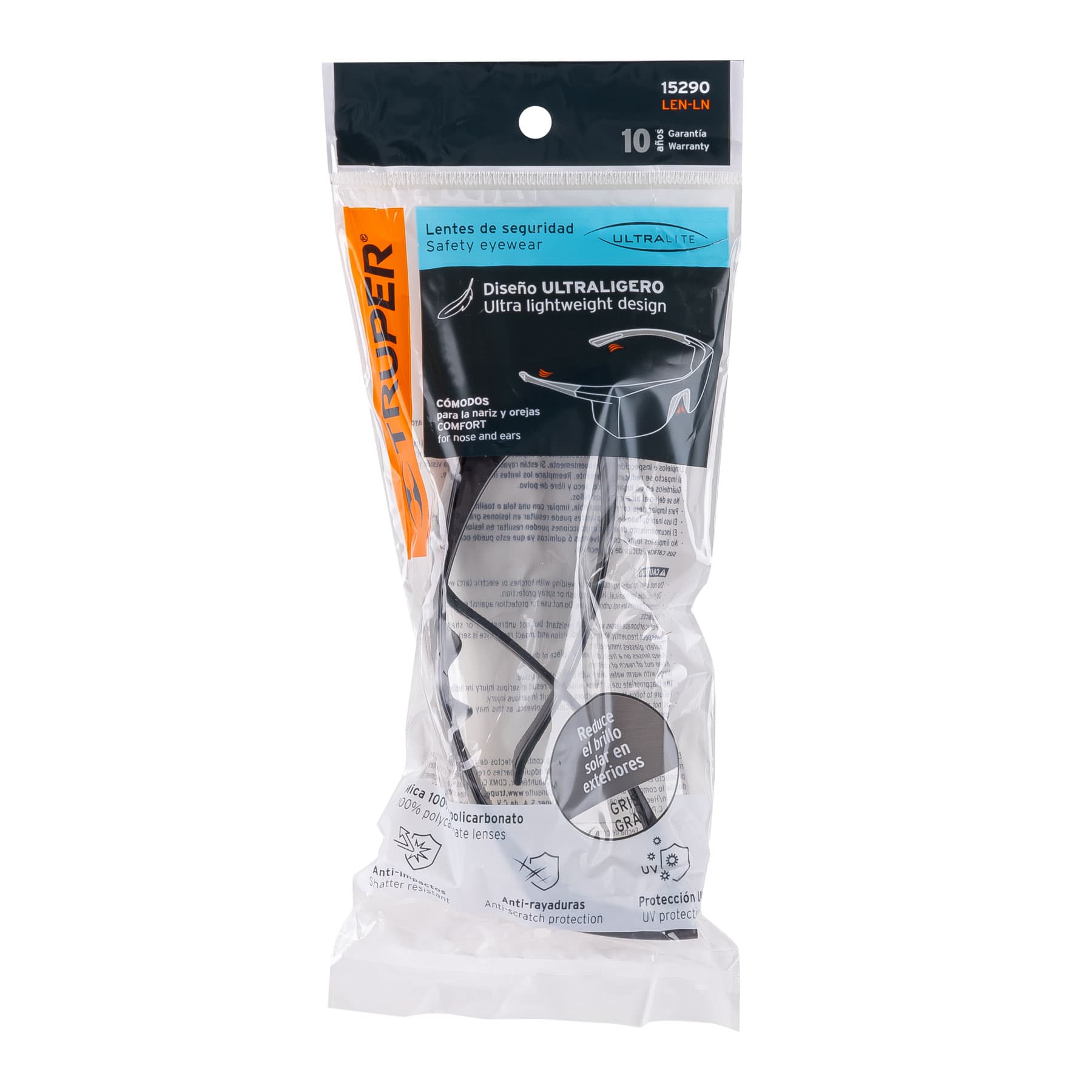 Lentes de seguridad grises, TRUPER Ultralite