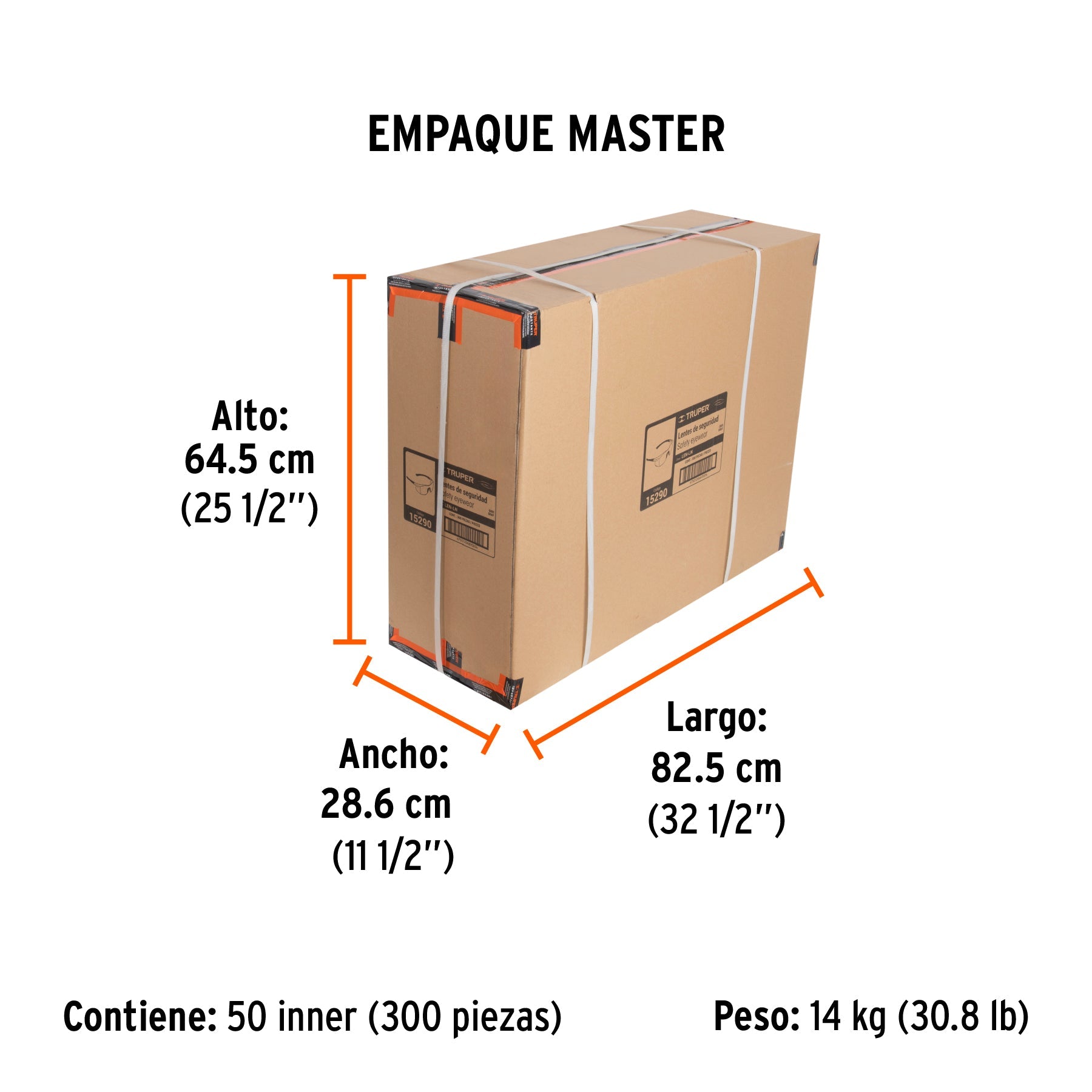 Lentes de seguridad grises, TRUPER Ultralite - Empaque