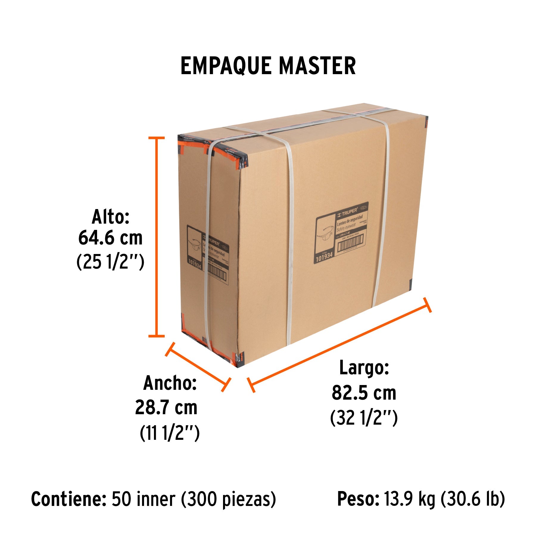 Lentes de seguridad transparentes con antiempaño, Ultralite - Empaque