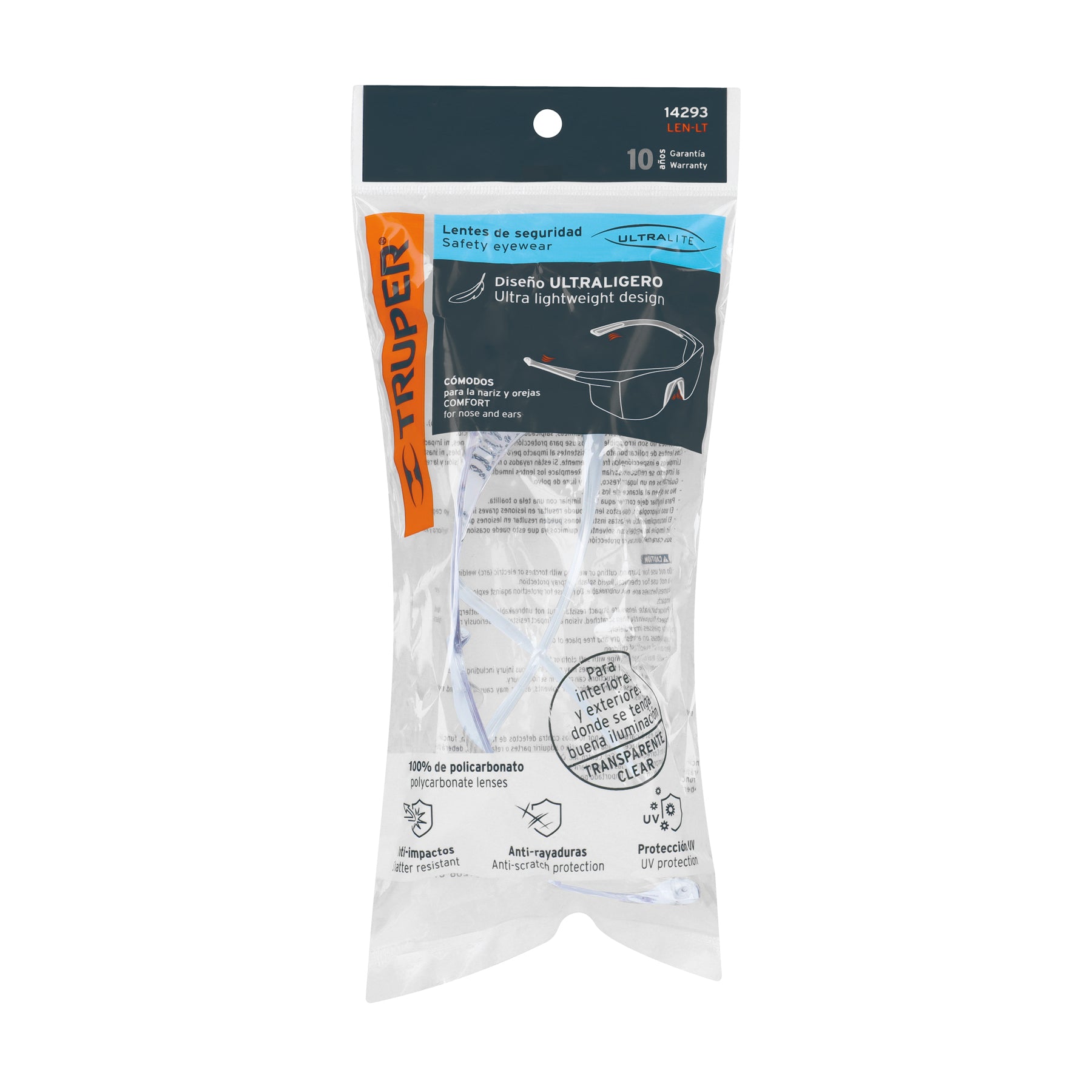 Lentes de seguridad transparentes, TRUPER Ultralite