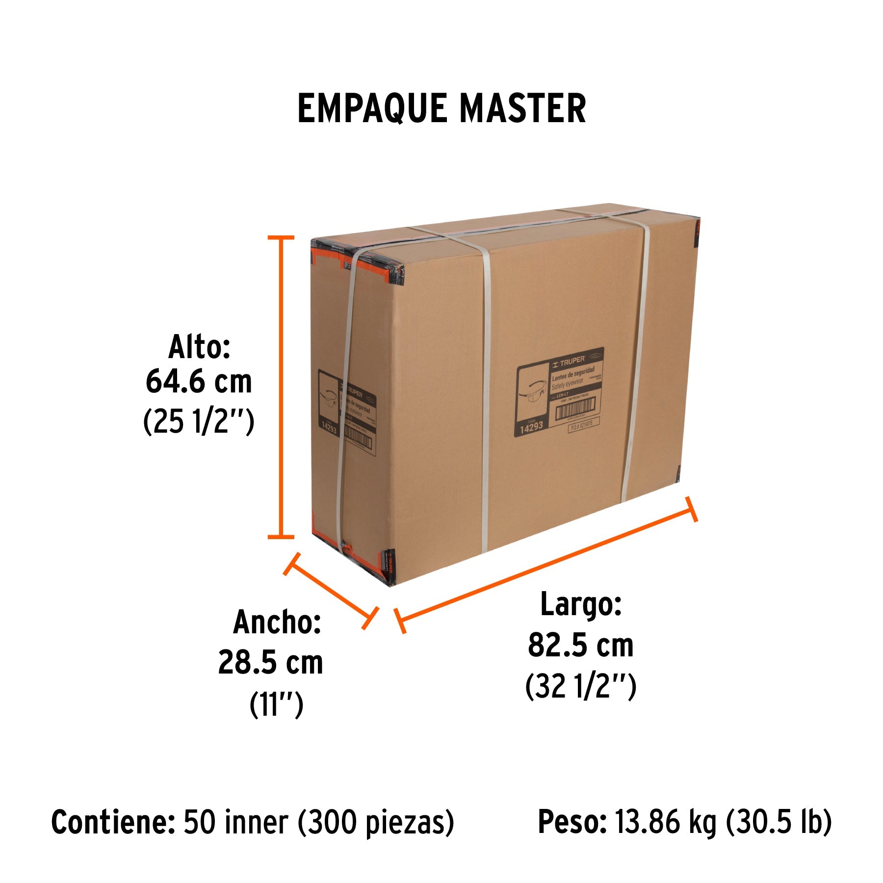 Lentes de seguridad transparentes, TRUPER Ultralite - Empaque