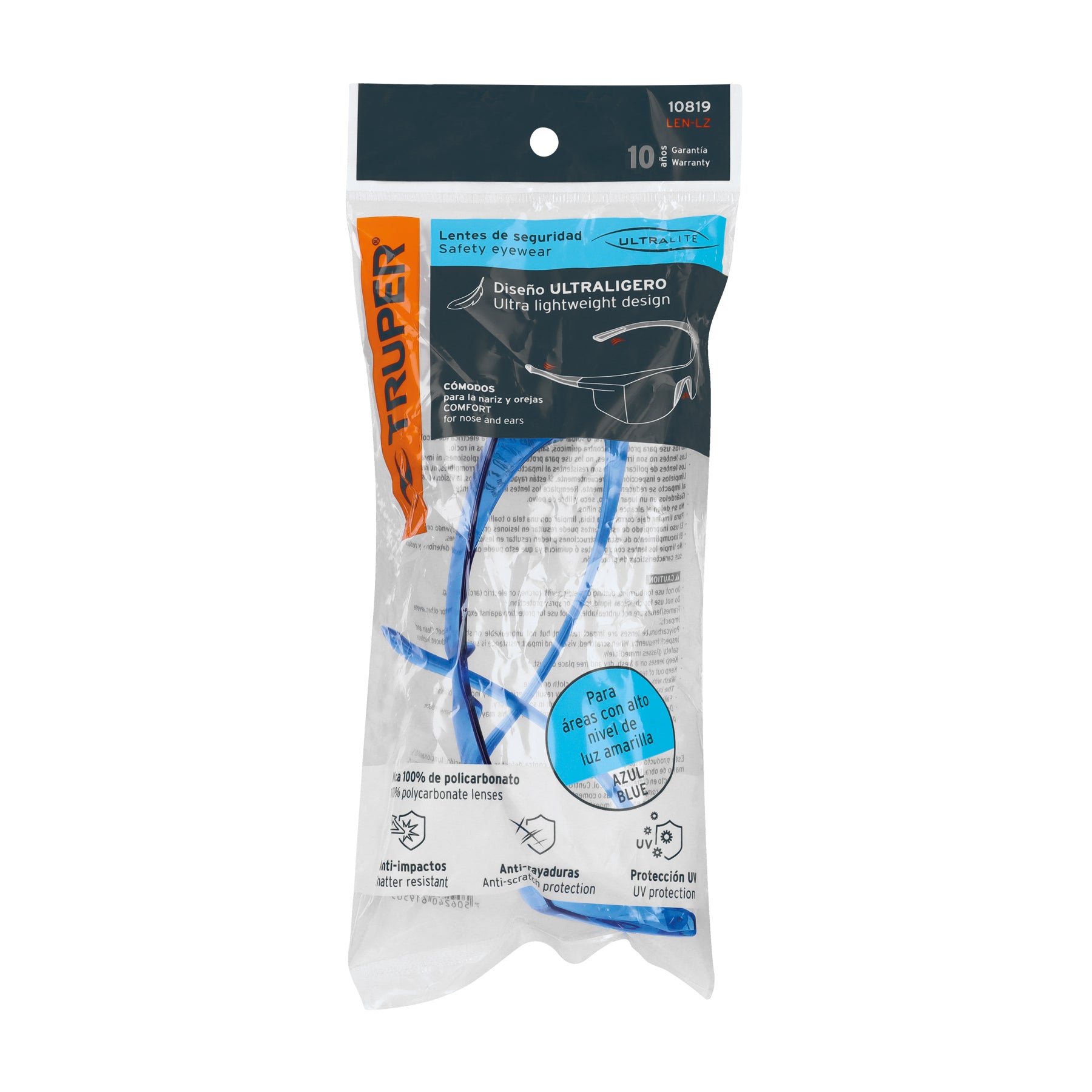 Lentes de seguridad azules, TRUPER Ultralite
