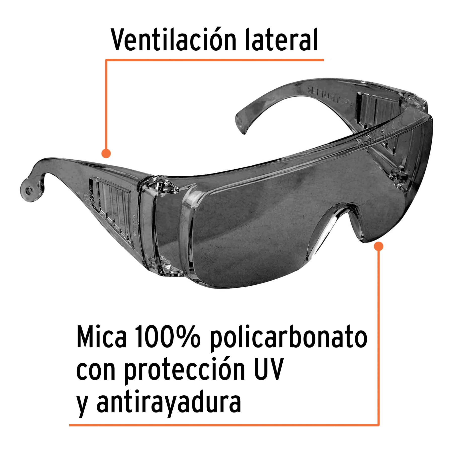 Lentes de seguridad grises, TRUPER Safe
