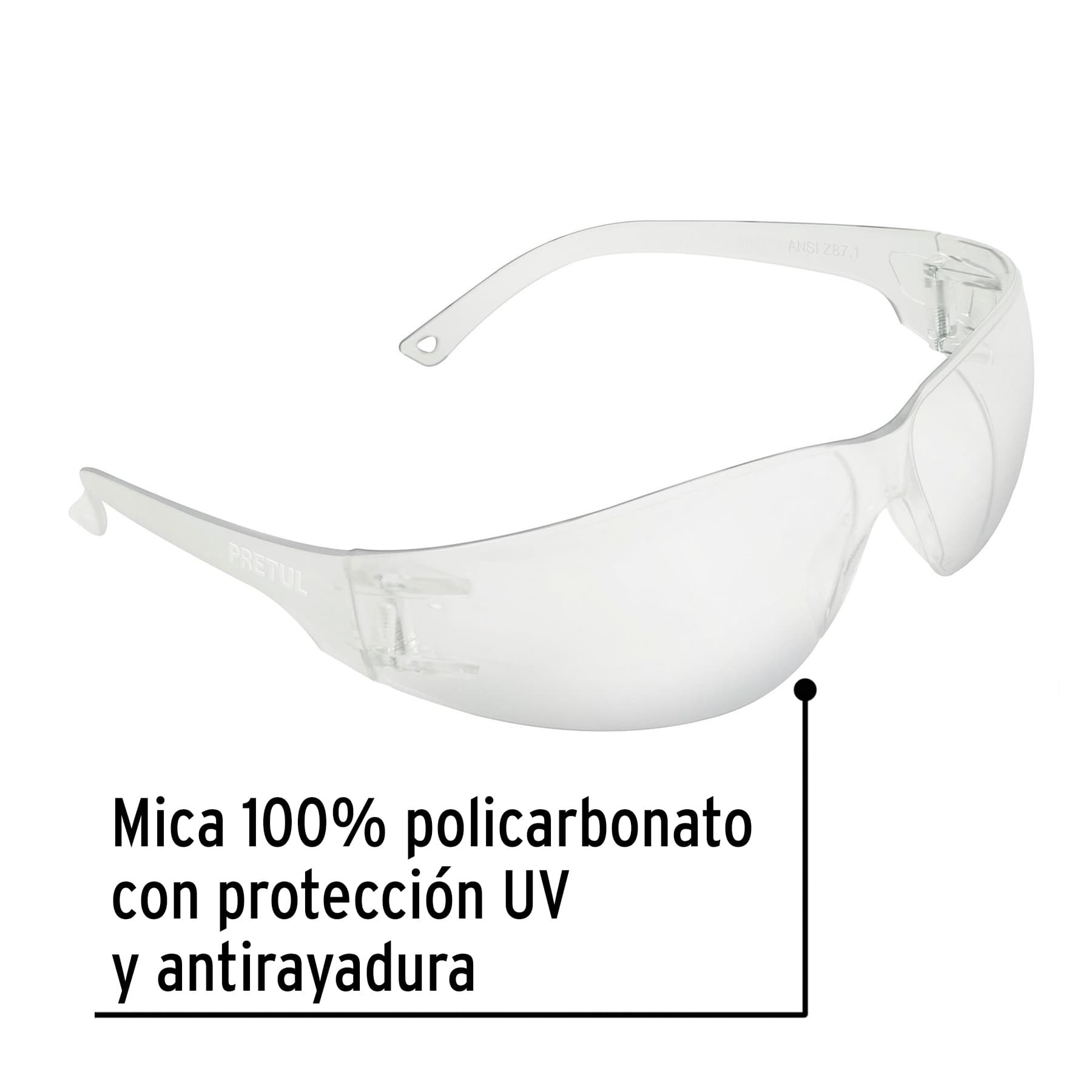 Lentes de seguridad transparentes, PRETUL LITE