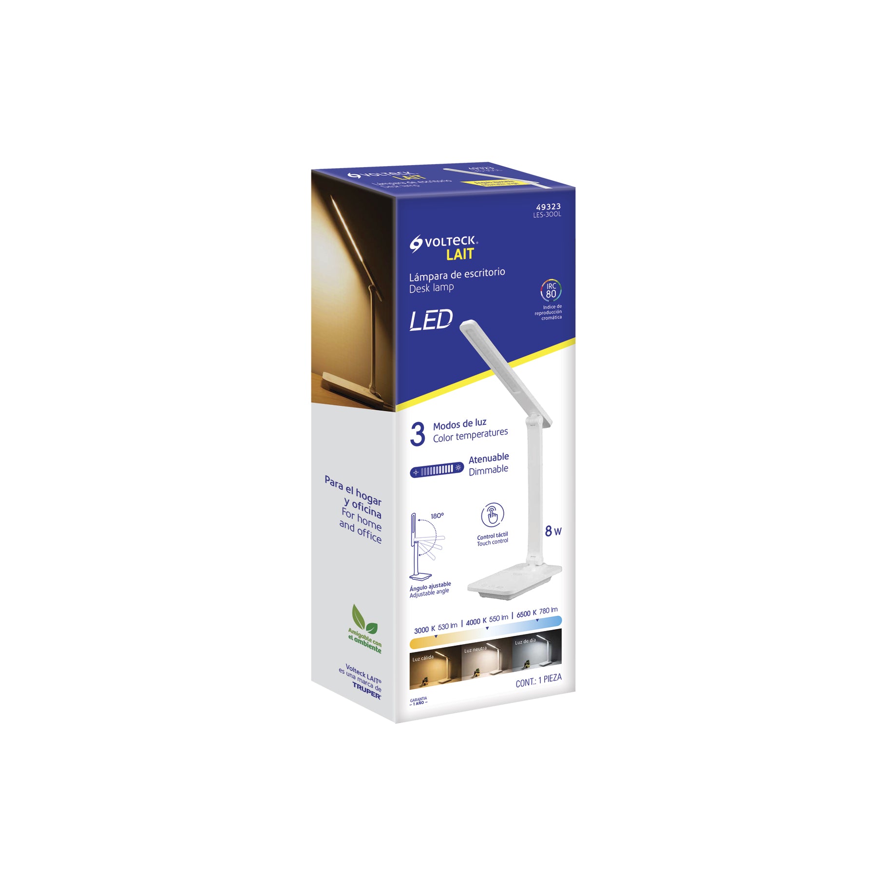 Lámpara de LED 8W 5 niveles de iluminación para escritorio