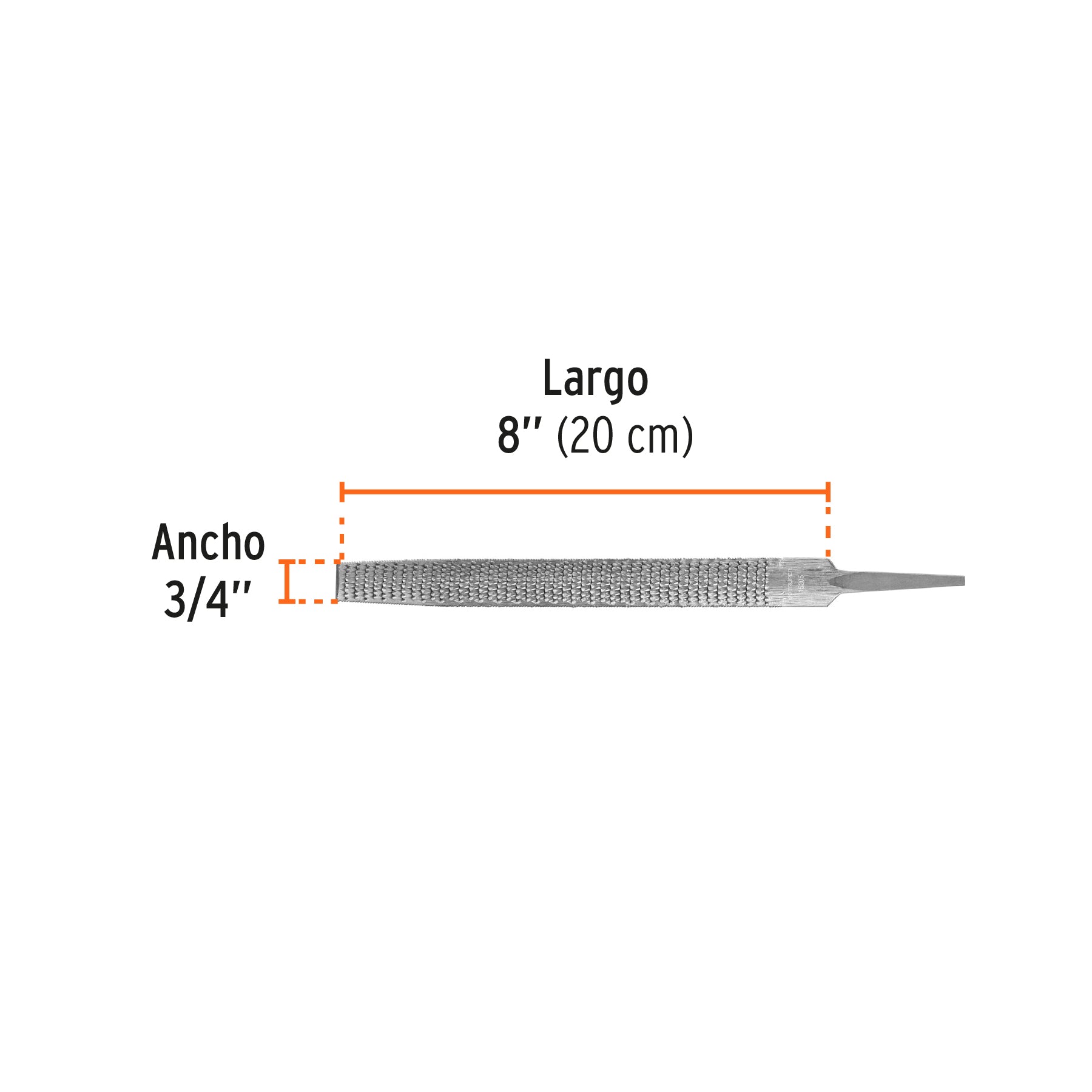 Lima escofina 8", TRUPER