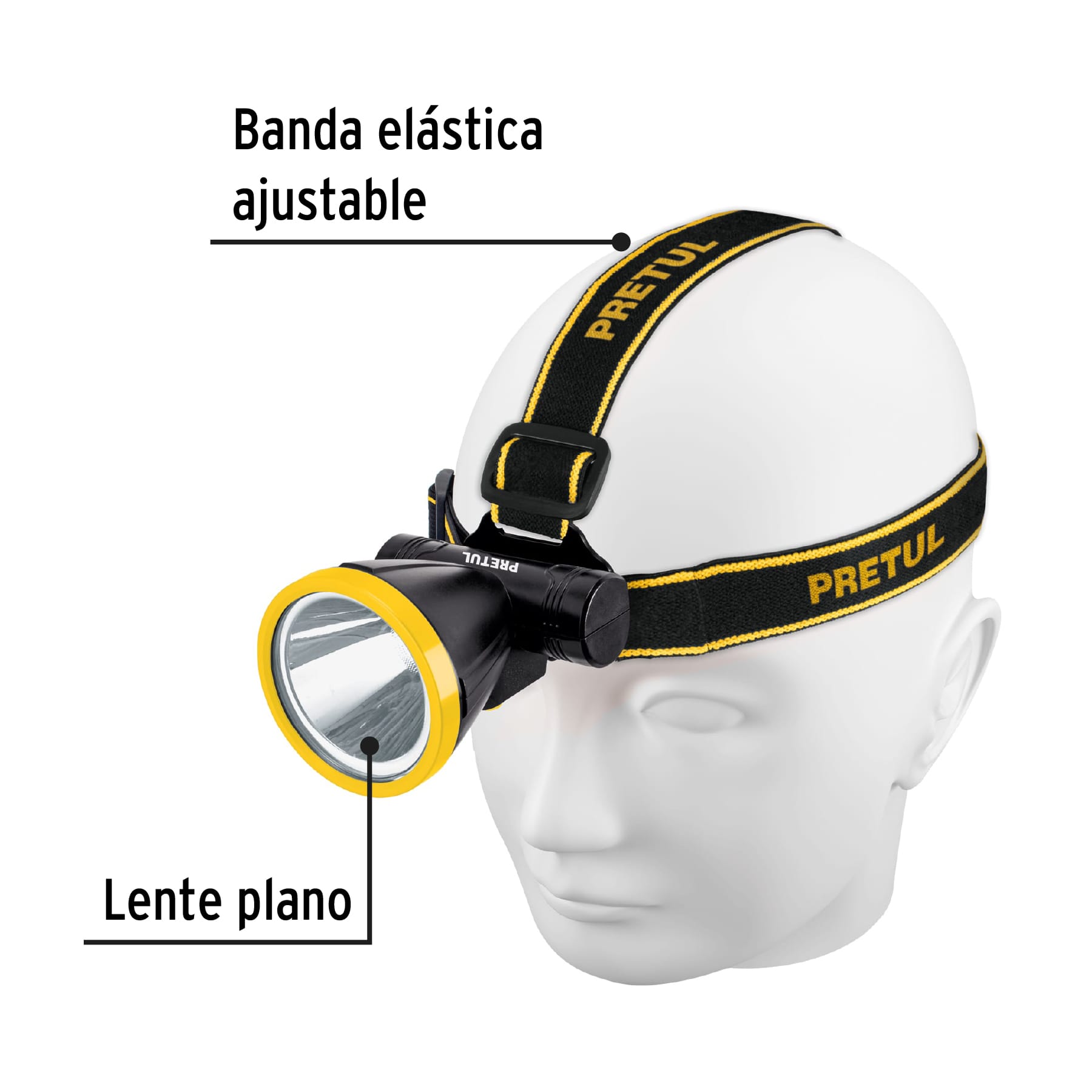 Linterna de minero LED 160 lm recargable, PRETUL