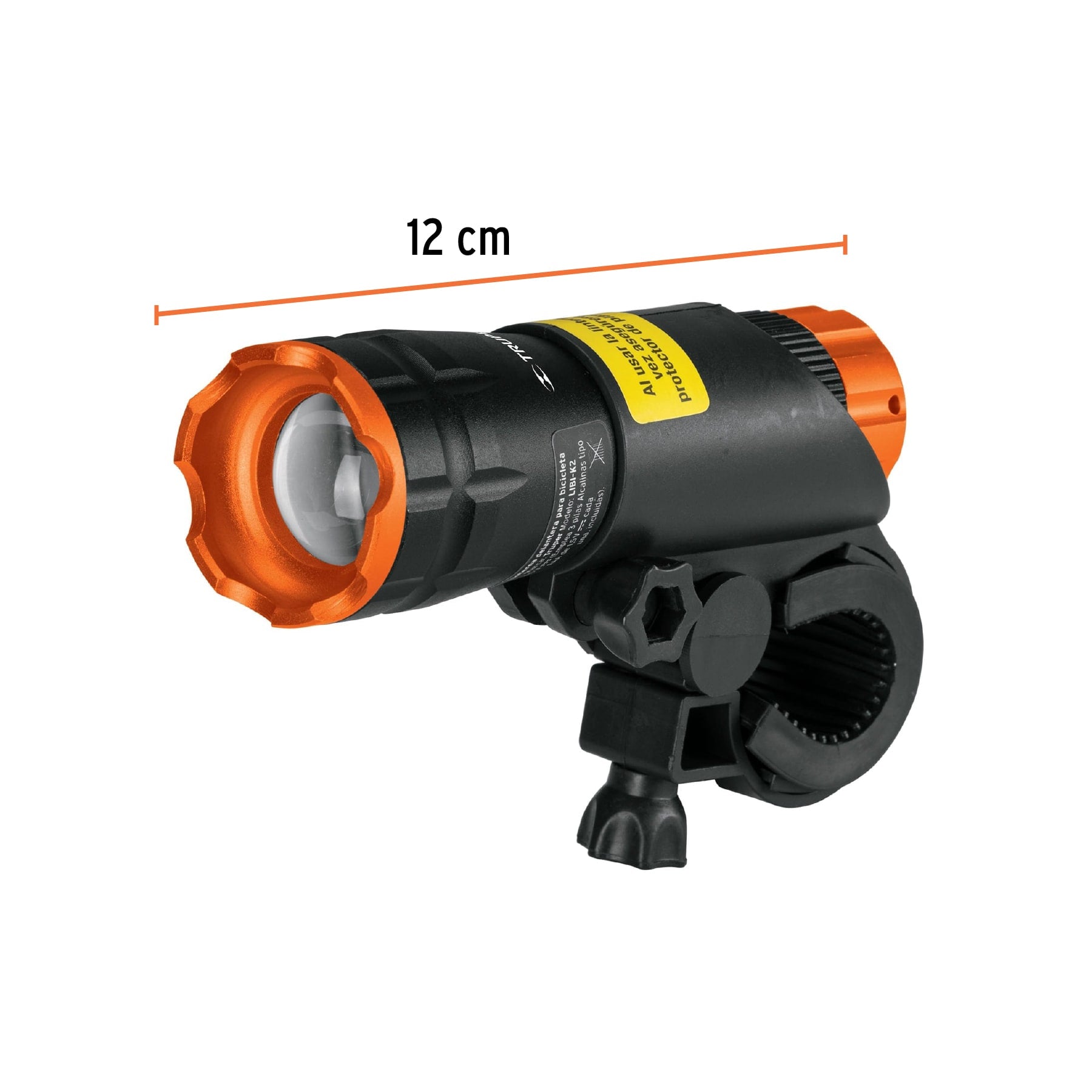Linterna delantera para bicicleta, 140 lm, recargable