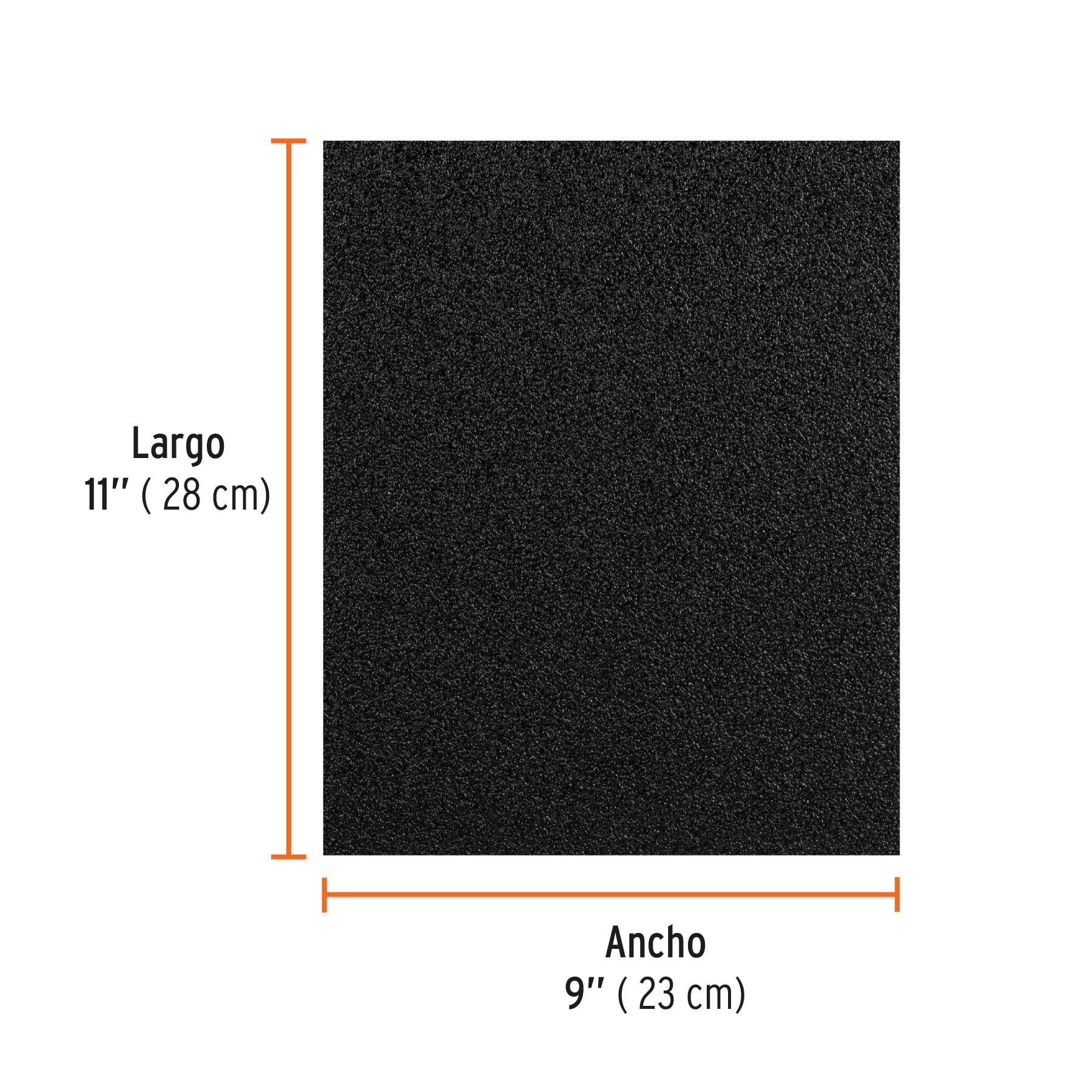 Lija de esmeril negra grano 36 de óxido de aluminio, TRUPER