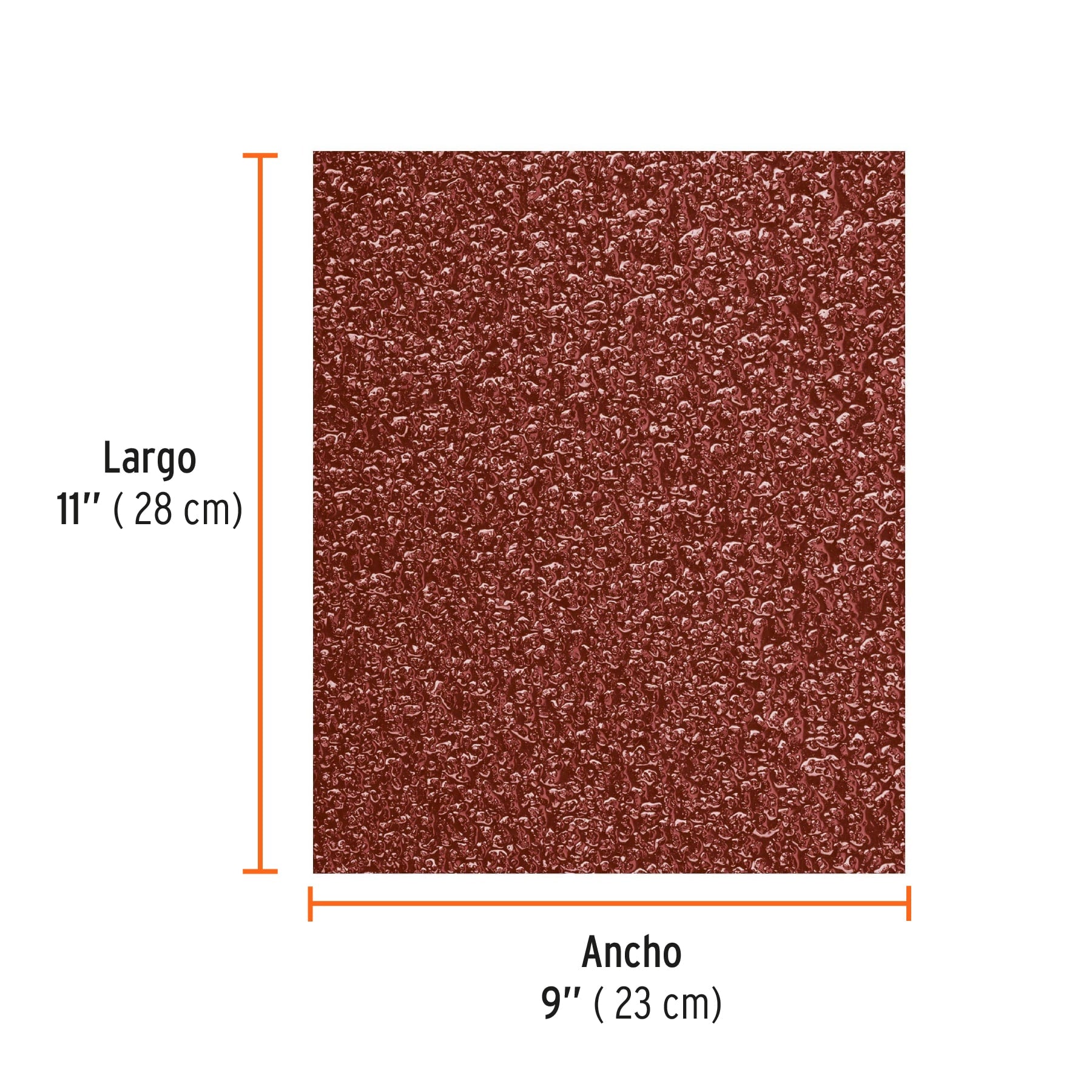 Lija de esmeril roja grano 36 de óxido de aluminio, TRUPER