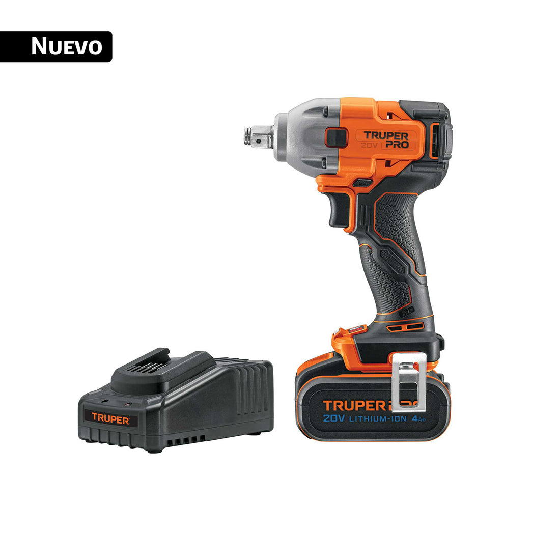 Llave de impacto 1/2", 20V, 184 lb/ft, 1 batería 4Ah, PRO